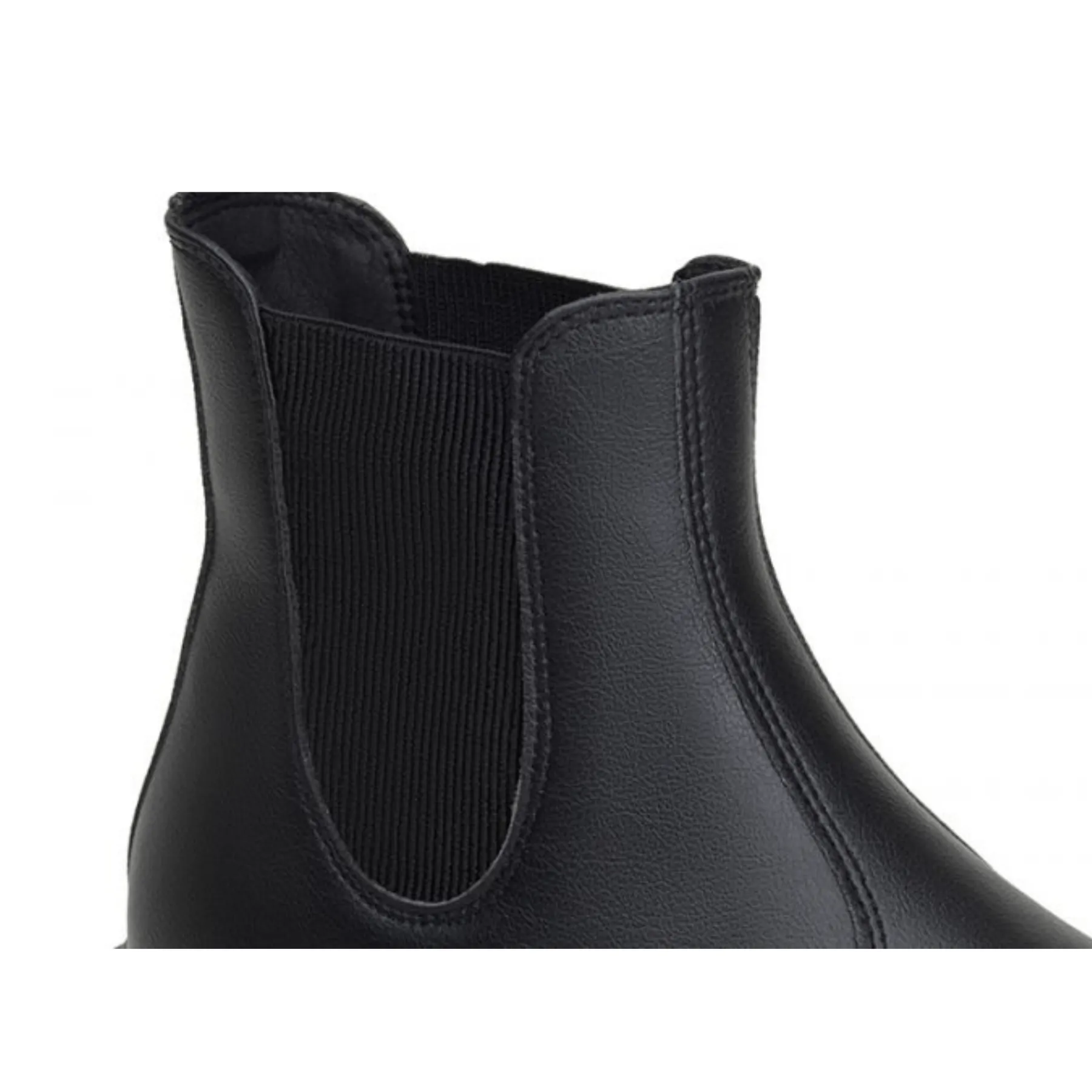 'Everyday Chelsea' unisex vegan chelsea boot with chunky sole by Ahimsa - black Slip Block