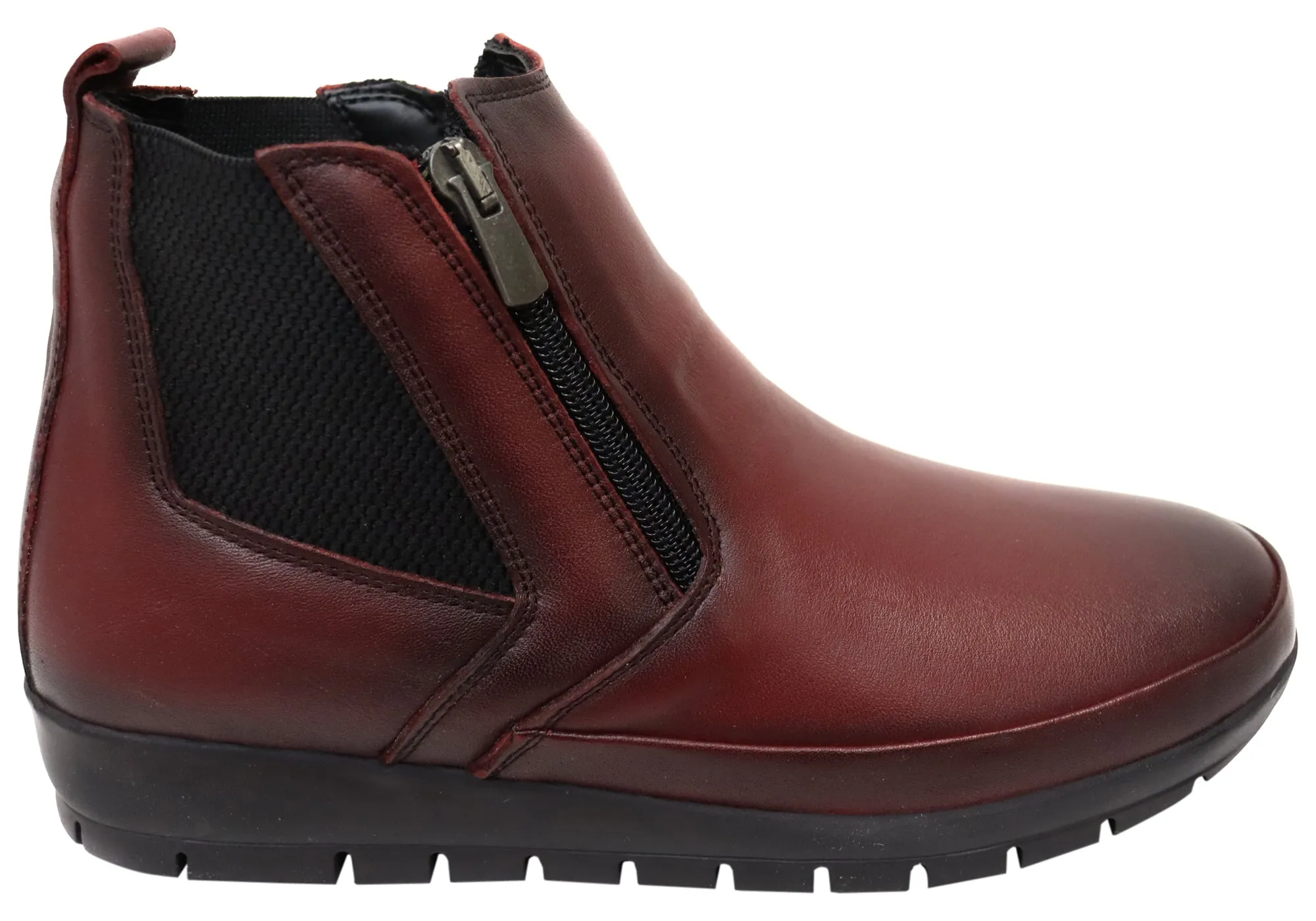 Comfortable Design Orizonte Eres Womens European Comfortable Leather Ankle Boots