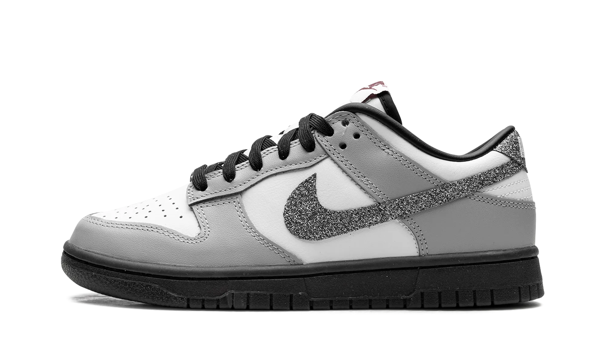 Grip Power Dunk Low LX WMNS "Glitter Swoosh White Light Smoke Grey"