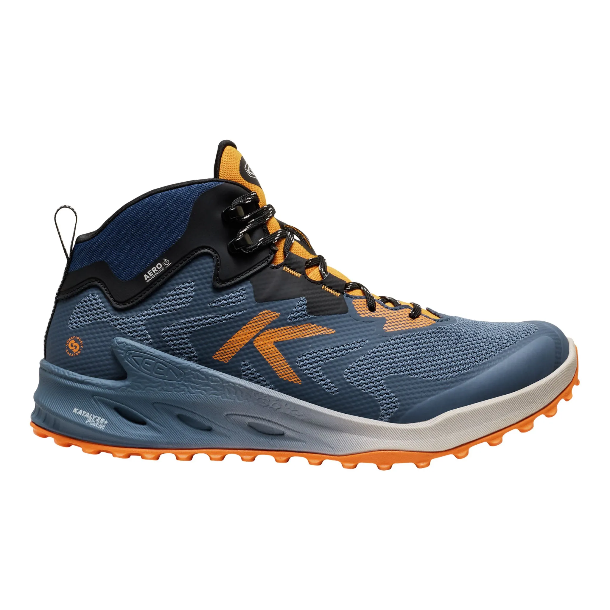 Men's ZIONIC NXT Waterproof Naval Academy/Bright Marigold Foam Lining Standing Workers