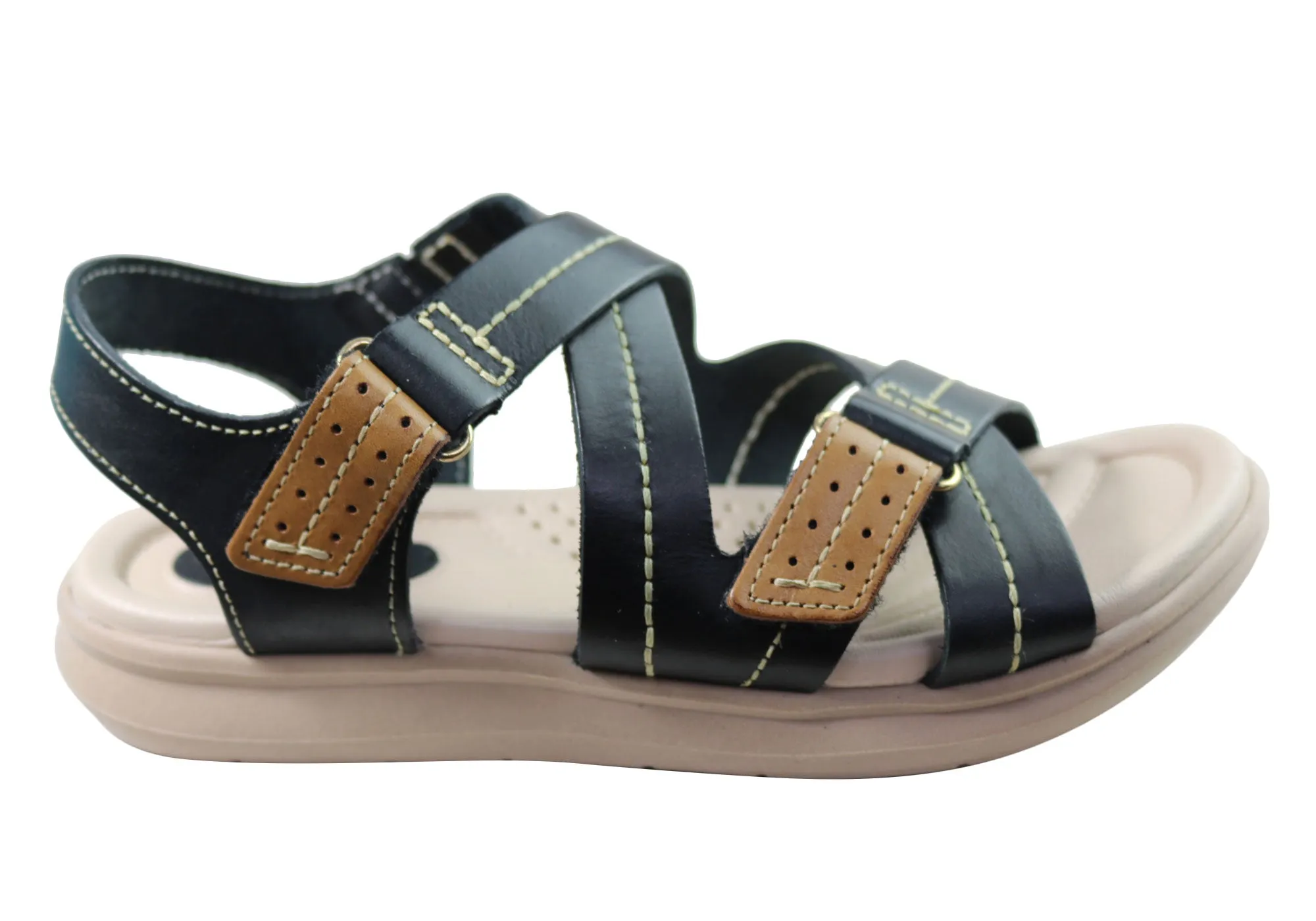 Versatile Walking Shoes Pegada Sien Womens Comfortable Leather Sandals Made In Brazil