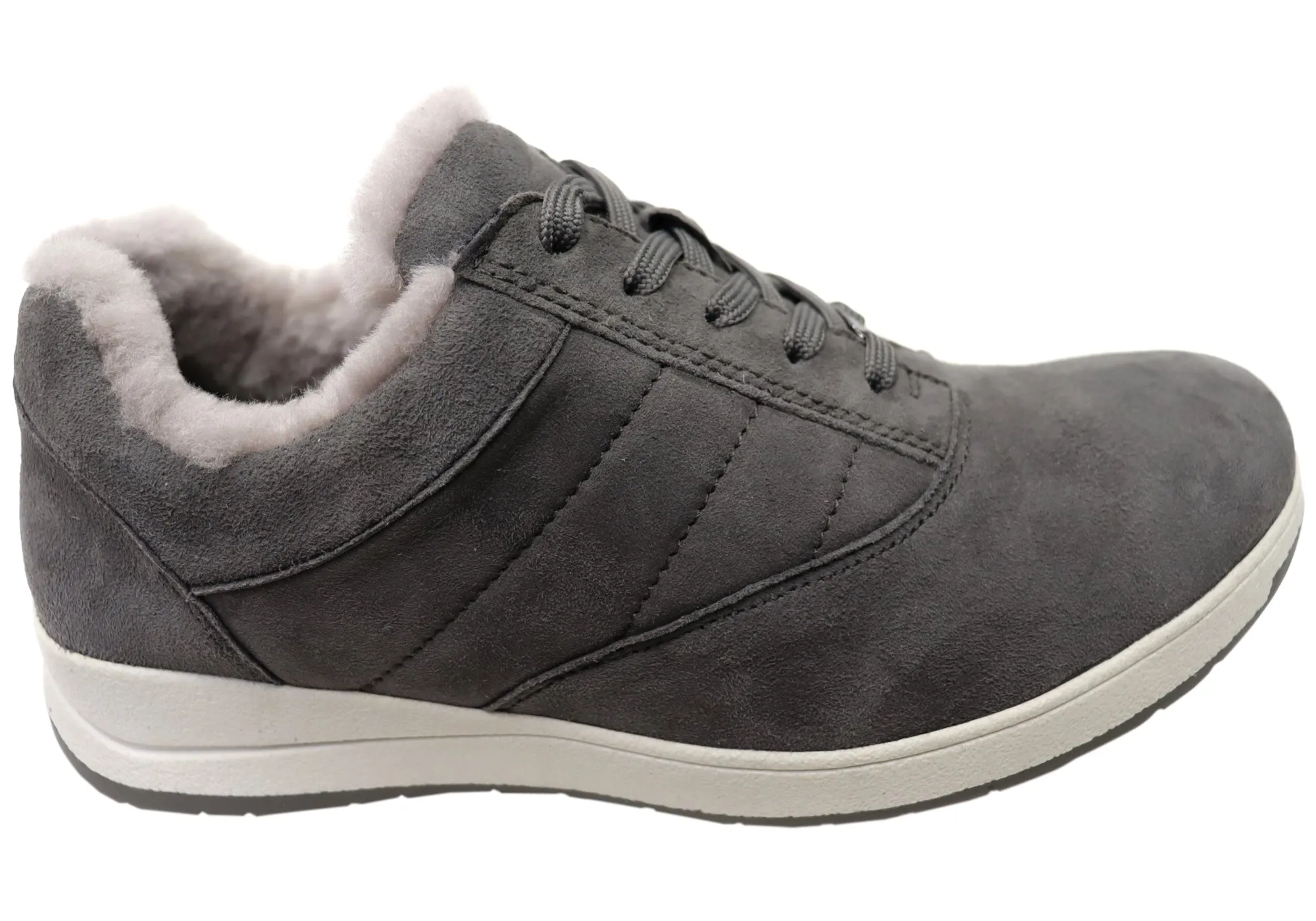 Caprice Moment Womens Extra Wide Comfort Leather Lace Up Shoes Waterproof Daily Walk