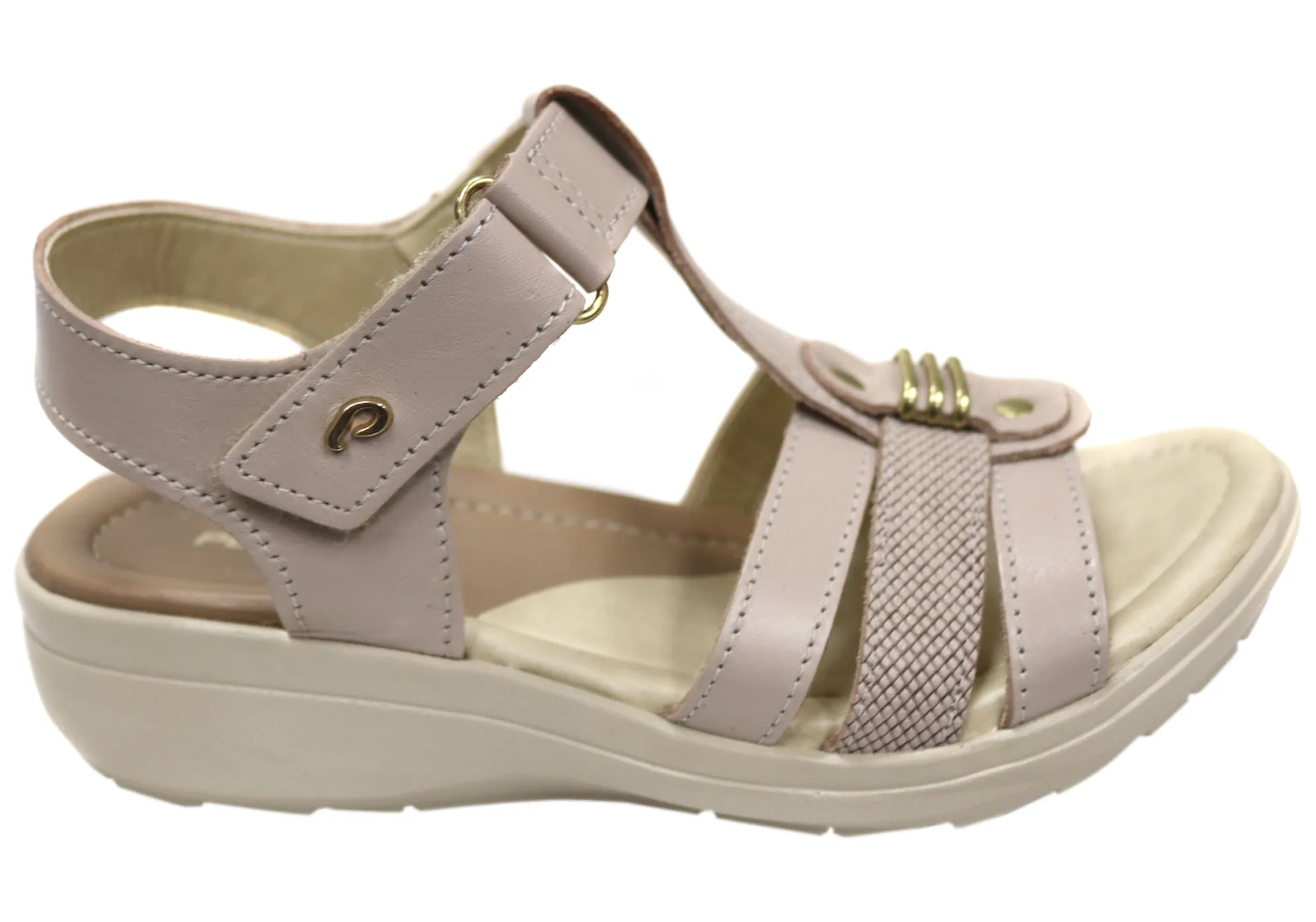 Sandal Inserts Pegada Tasha Womens Comfortable Leather Sandals Made In Brazil