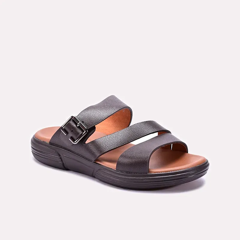 Casual Walk Sleek Design Mens Brown Casual Slippers 0151117