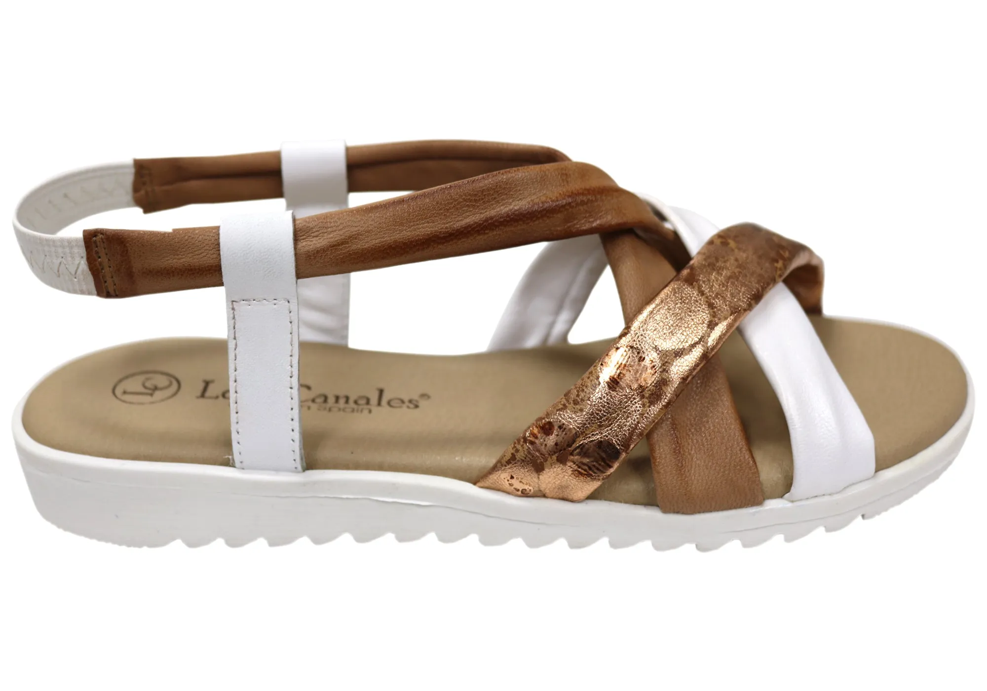 Daily Essentials Casual Slip-ons Lola Canales Bella Womens Comfortable Leather Sandals Made In Spain