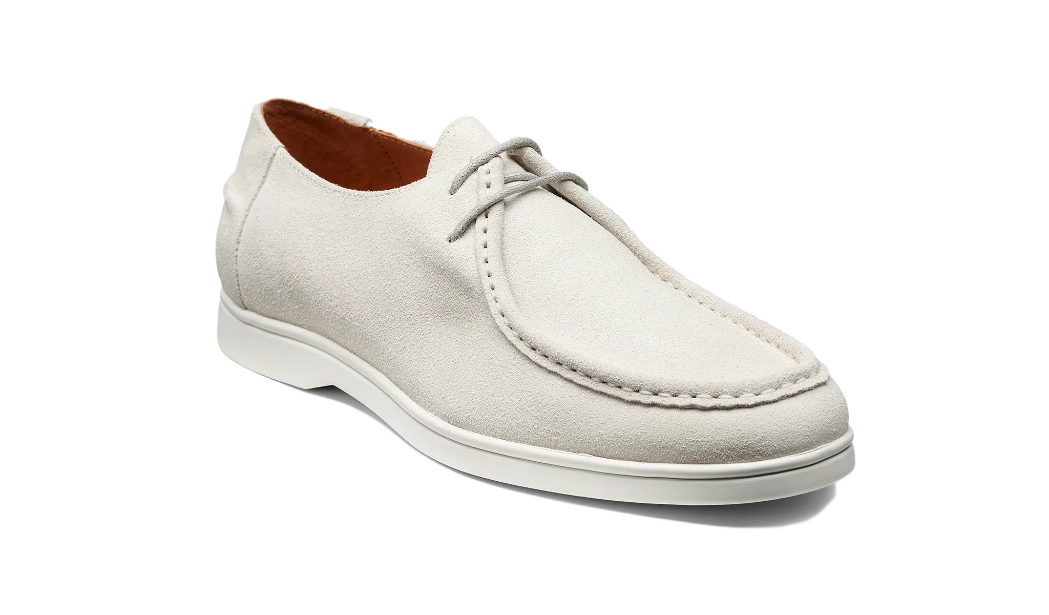 Modern Silhouette Vigo - White Suede White Sole