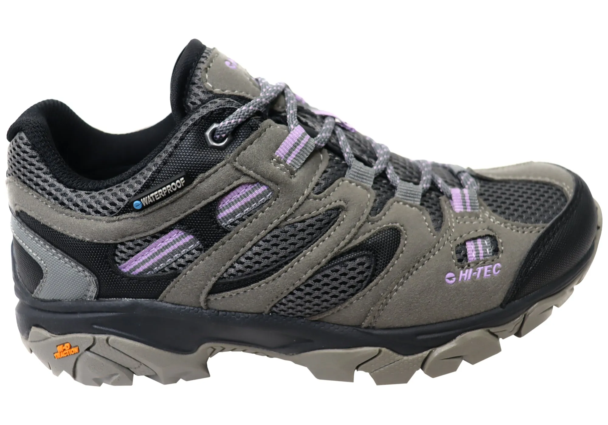 Hi Tec Womens Ravus Vent Lite Low Waterproof Comfortable Hiking Shoes Tone Play Slip Safe