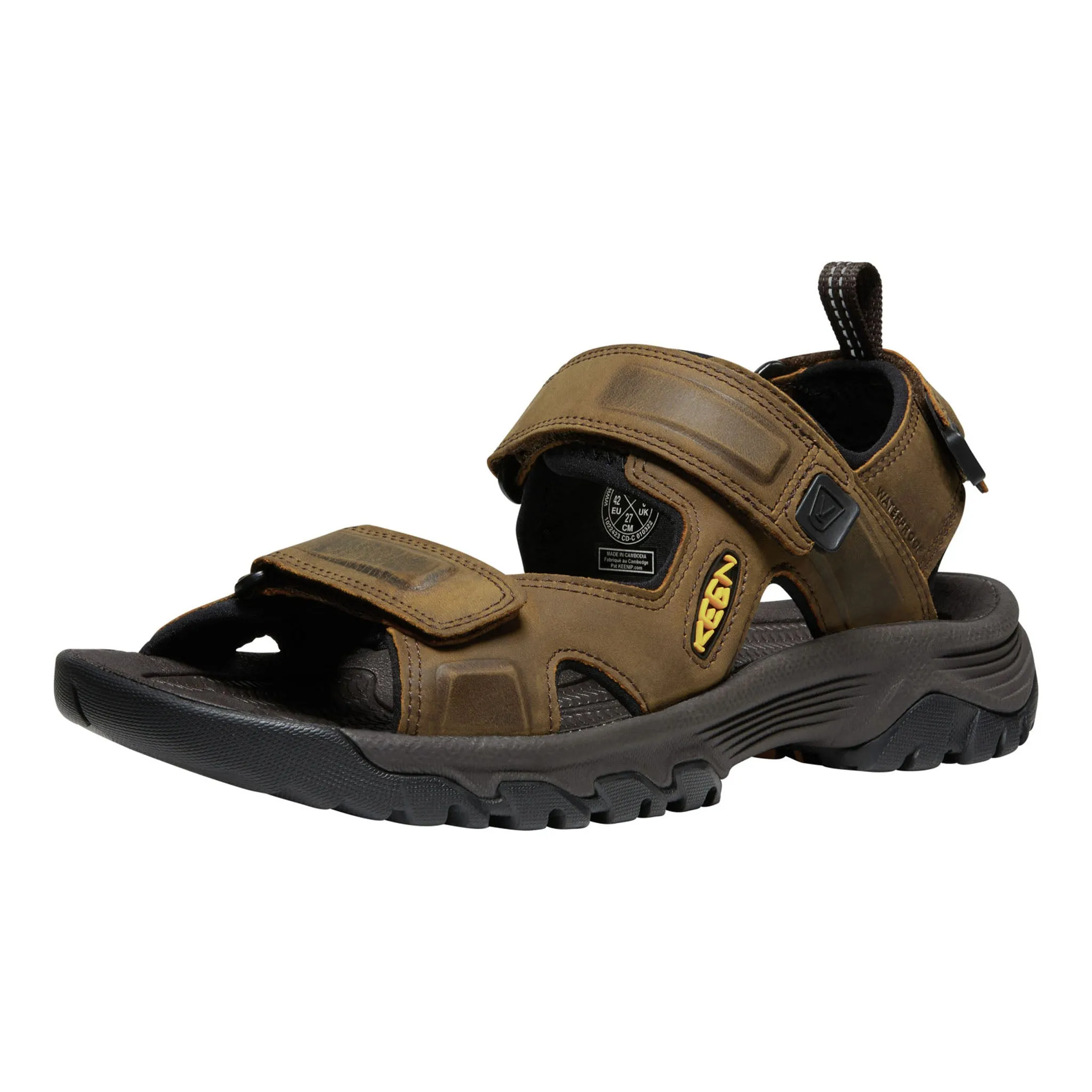 Fashionable Photo Glam Men's Targhee III Open Toe Sandal Bison/Mulch