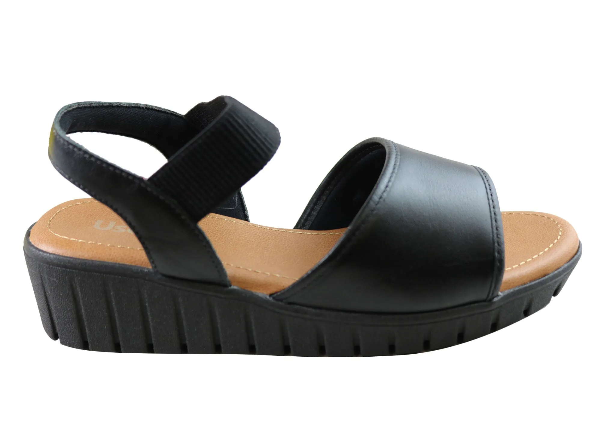 Long Step Usaflex Josa Womens Comfortable Leather Sandals Made In Brazil