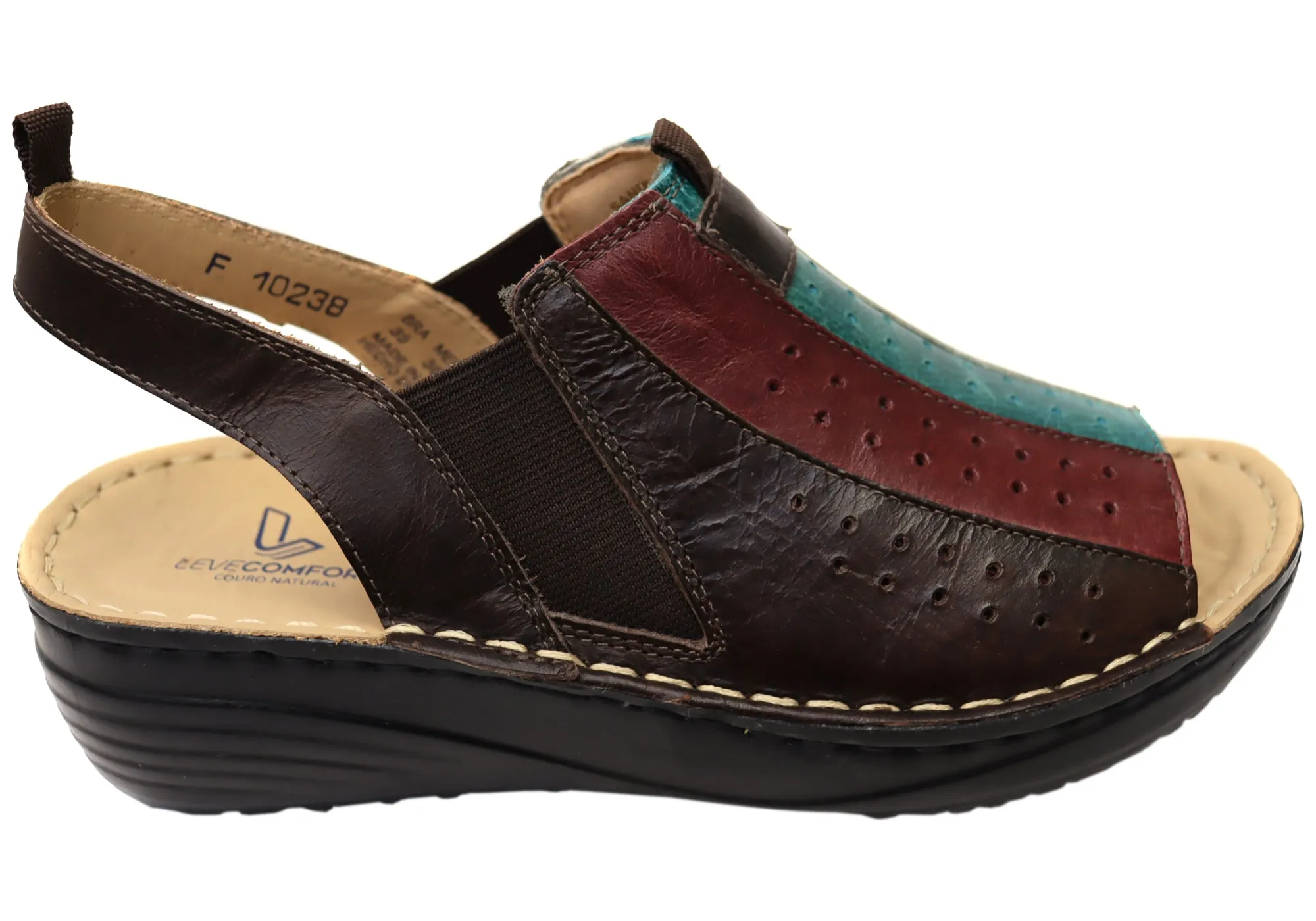 Footbed Design Levecomfort Sandi Womens Brazilian Comfortable Leather Sandals