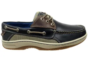 Sperry Mens Billfish Comfortable Wide Width Leather Boat Shoes Comfort Zone Support Feel