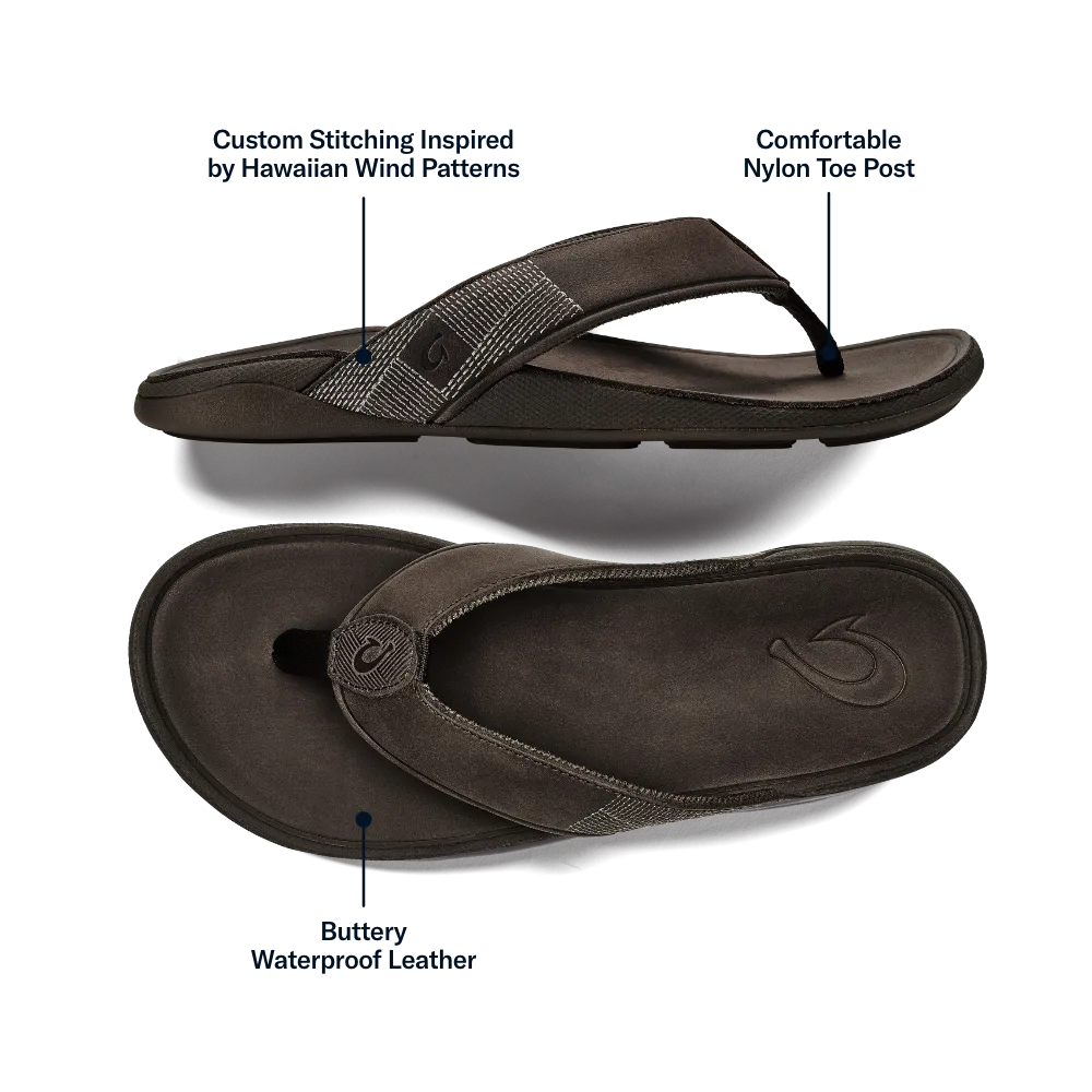 Sporty Flats Tuahine - Dark Wood