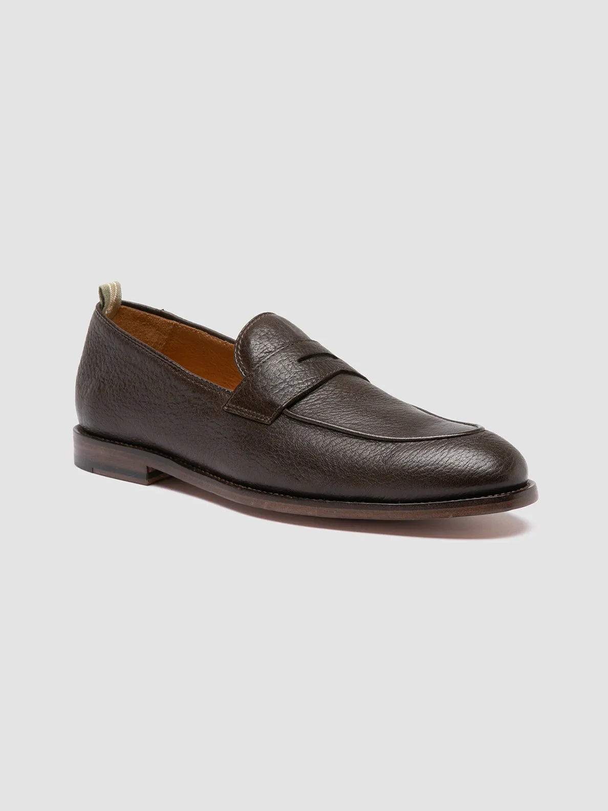 Cushioned Fit Mood Fit OPERA 001 - Brown Leather Penny Loafers