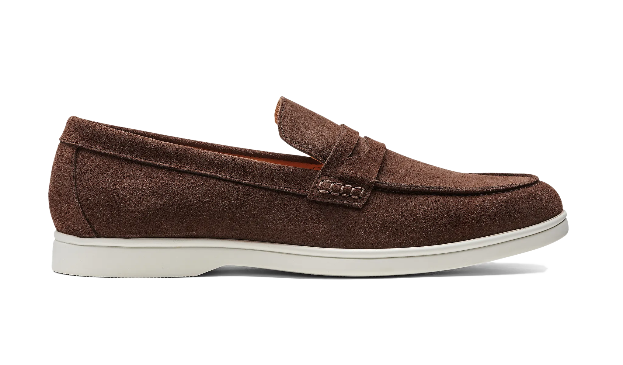 Santiago - Coffee Suede White Sole Shine Hike Cozy Interior