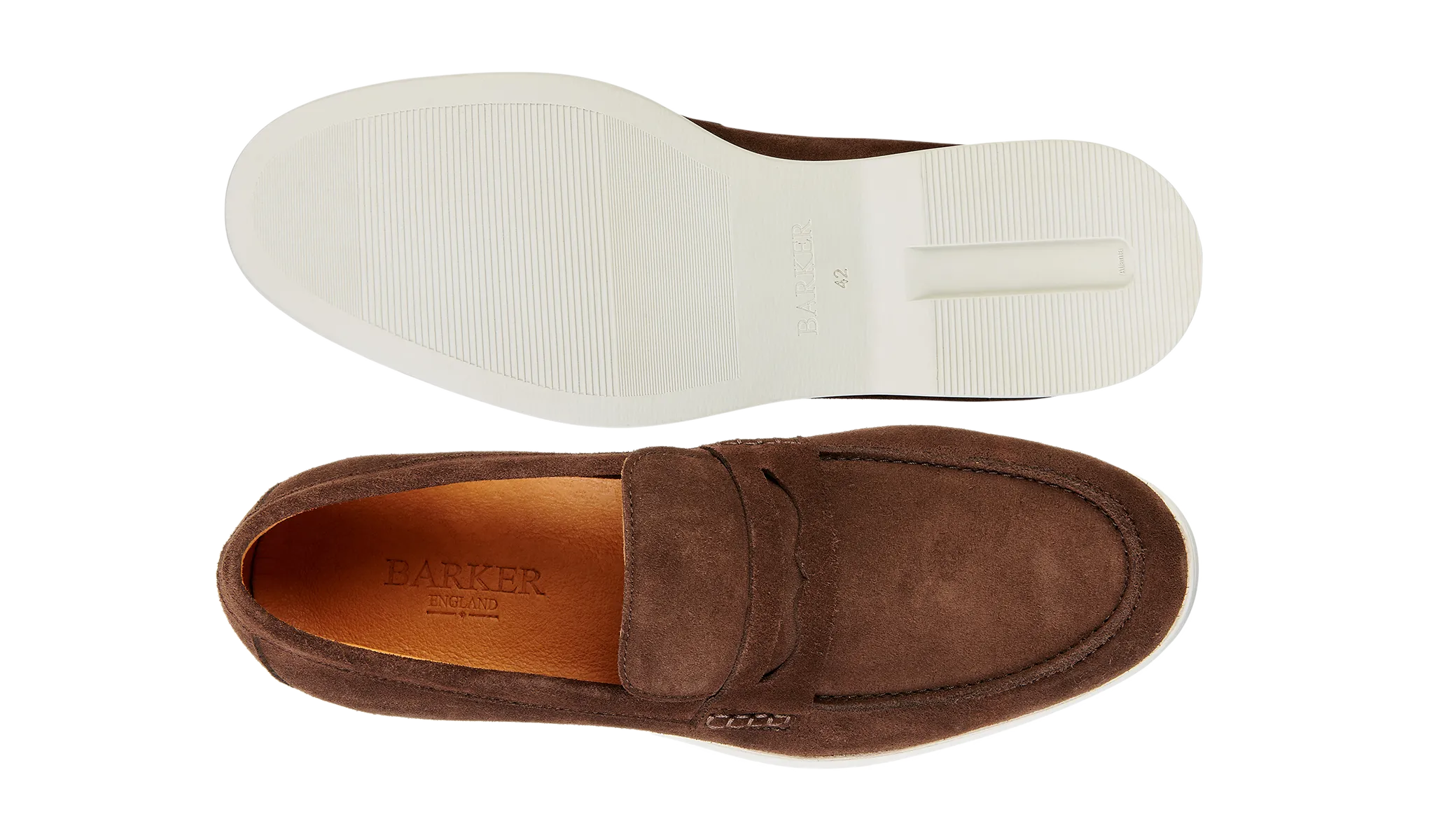 Santiago - Coffee Suede White Sole Score Step