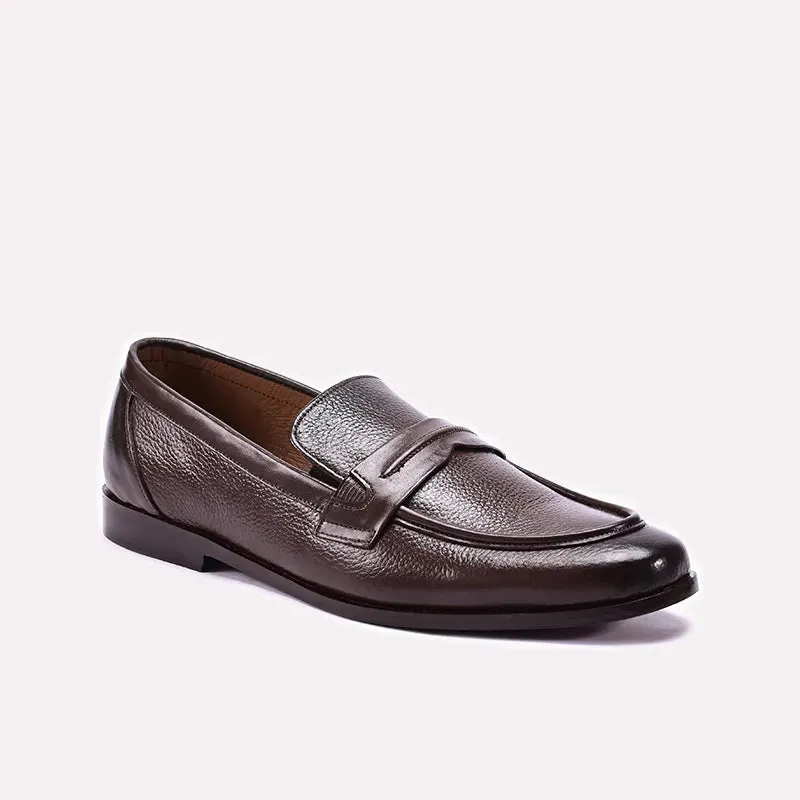 Brown Slip On Formal Shoes 0110879 Scandi Chic