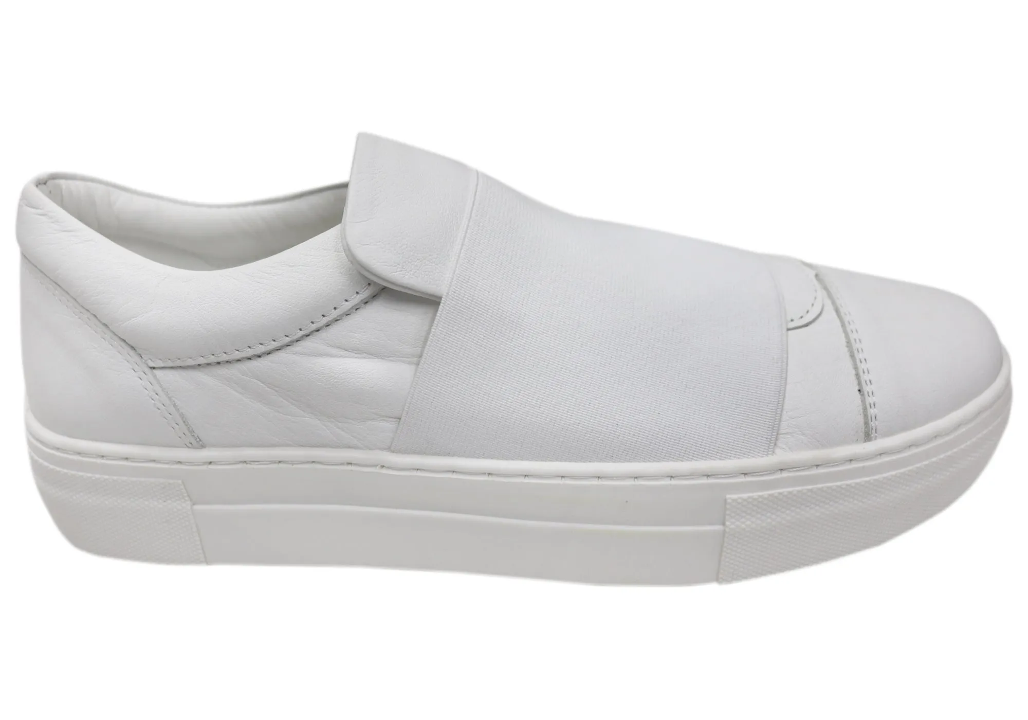 Orizonte Brig Womens Comfortable Slip On Leather Shoes Memory Foam Standing All Shock Absorbing