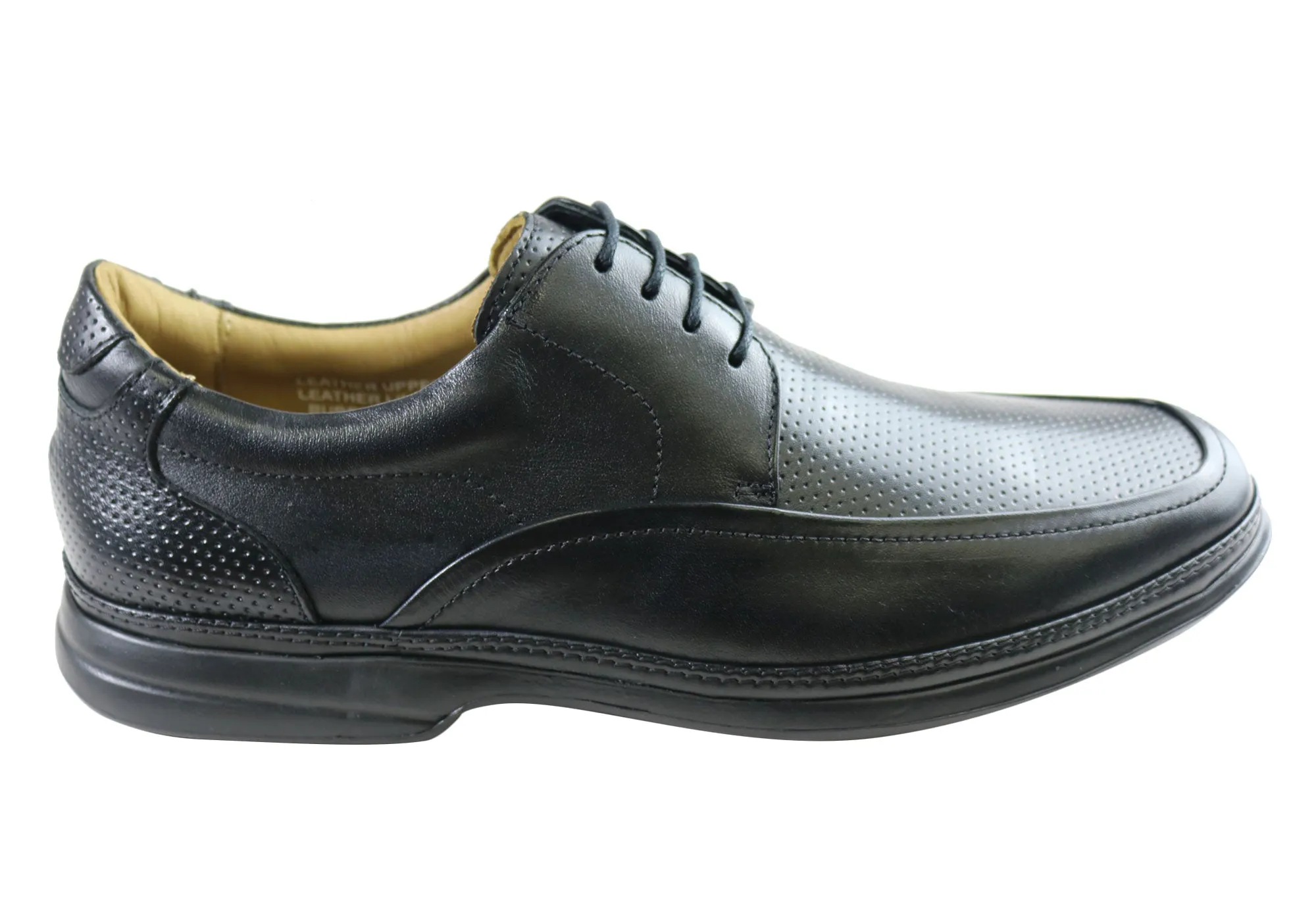 Savelli Jamison Mens Massage Ball Comfort Dress Shoes Made In Brazil Smooth Grain Clear Tread