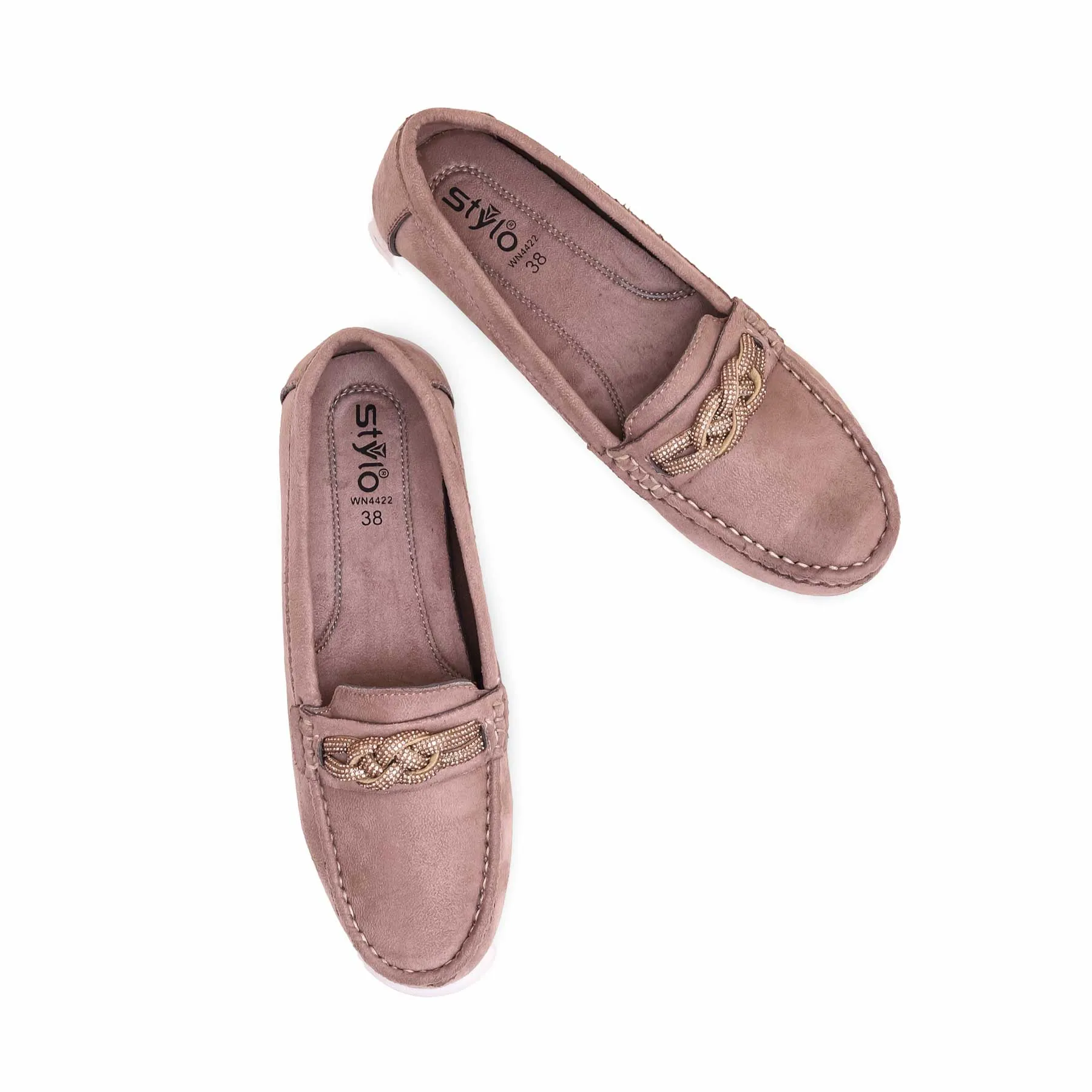 Beige Moccasin WN4422 Cliff Path Stylish Appeal