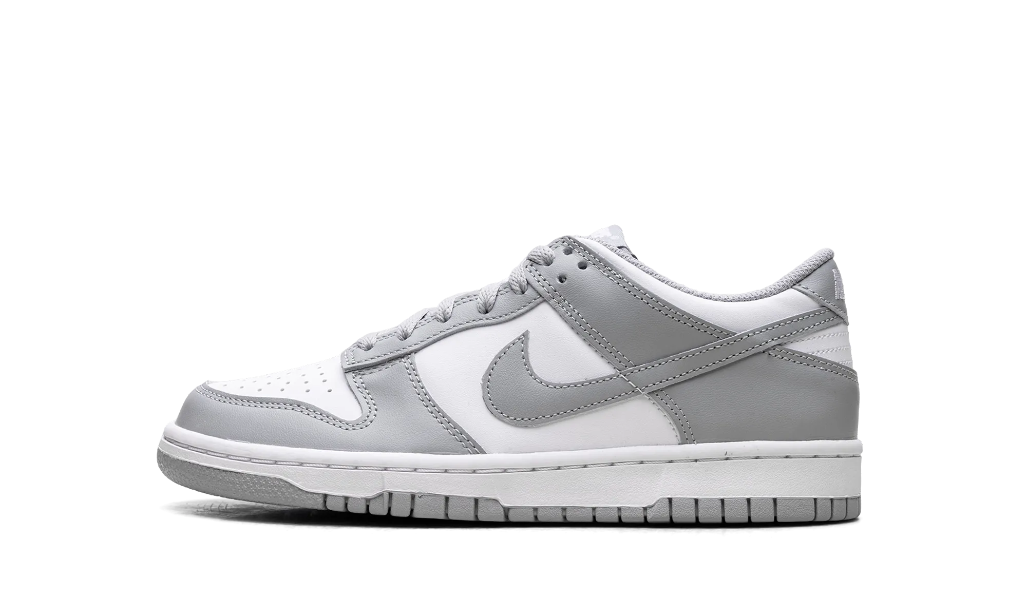 Unisex Fit Wedge Heel Dunk Low GS "White Light Smoke Grey"