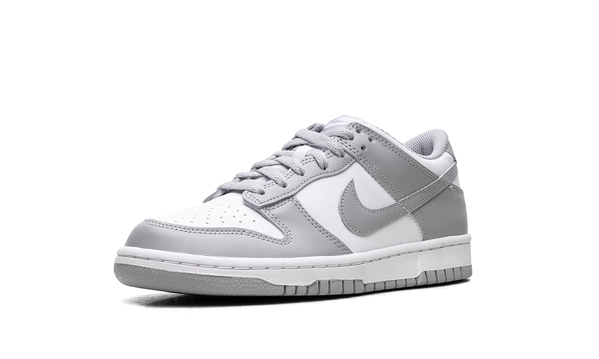 Dunk Low GS "White Light Smoke Grey" Comfort Fit Vine Path