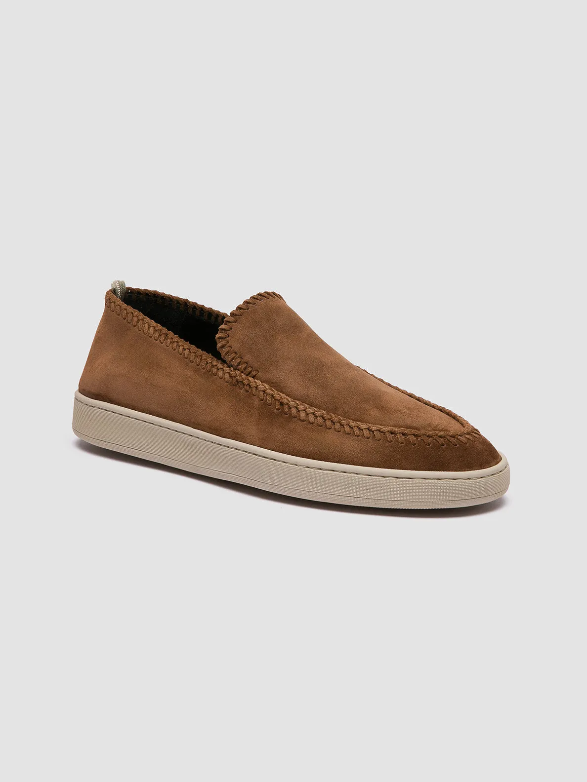 HERBIE 011 - Brown Suede Penny Loafers Motion Balance