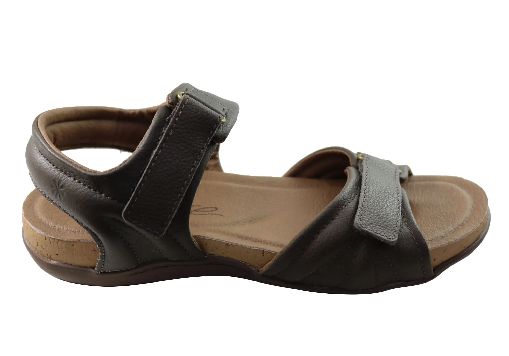 New Face Anchor Womens Comfortable Leather Sandals Made In Brazil Outdoor Vibe