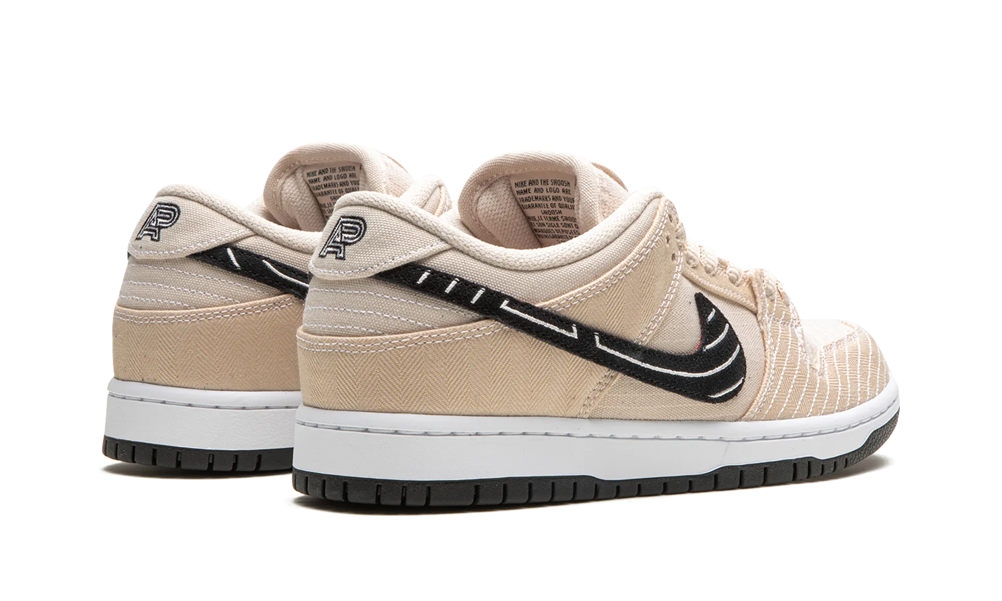 SB Dunk Low "Albino & Preto - Jiu Jitsu" Stretchable Upper
