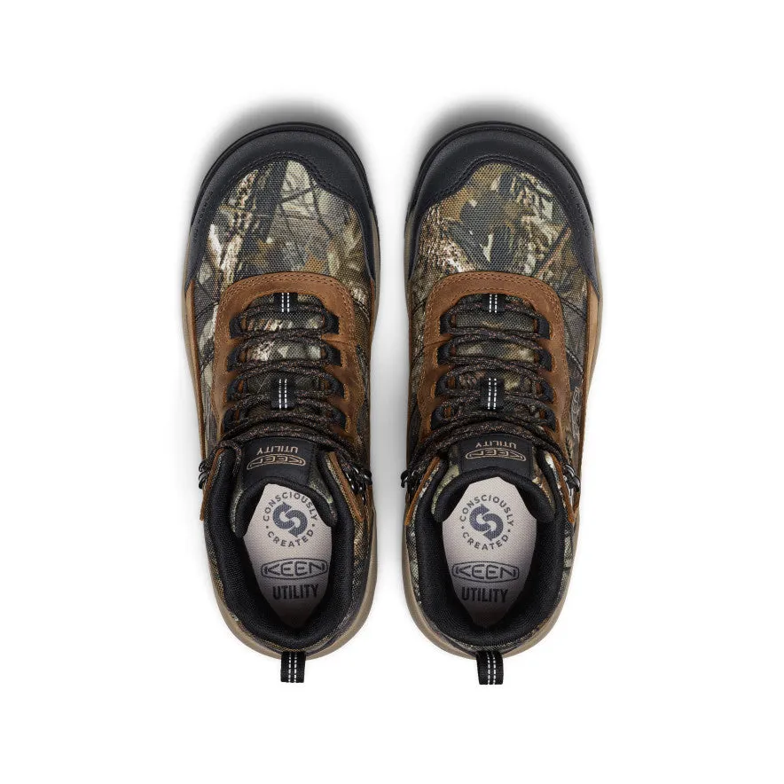 Men's Skokie Waterproof Work Boot (Carbon Toe)  |  Camo/Black Heavy Weather Comfort Lining Weekend Camping