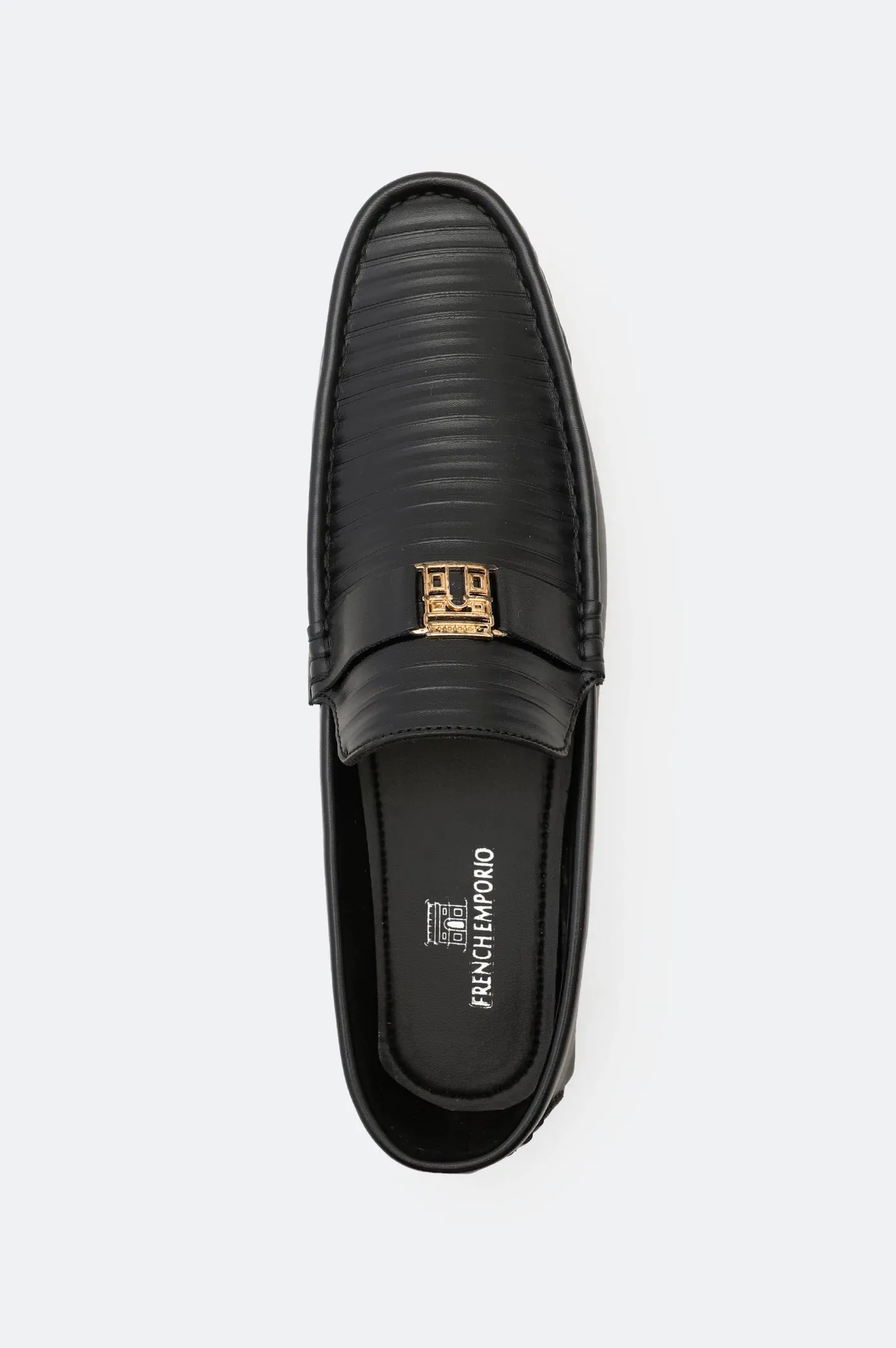 Black Men Casual Moccassins Shoes Steady Motion