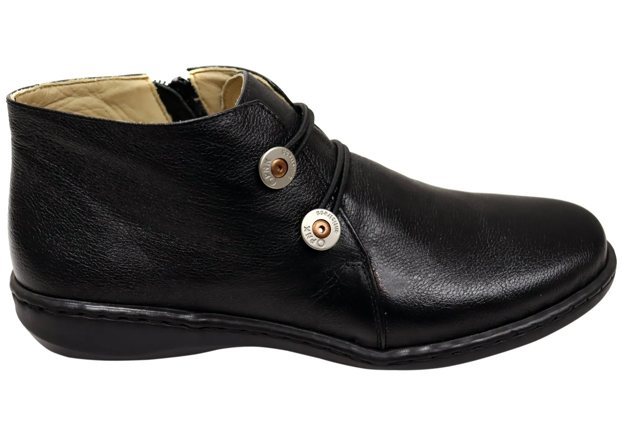 Outdoor Chore Wide fit Opananken Willow Womens Comfortable Brazilian Leather Ankle Boots