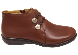 Opananken Willow Womens Comfortable Brazilian Leather Ankle Boots Urban Outfit High-Performance Footwear