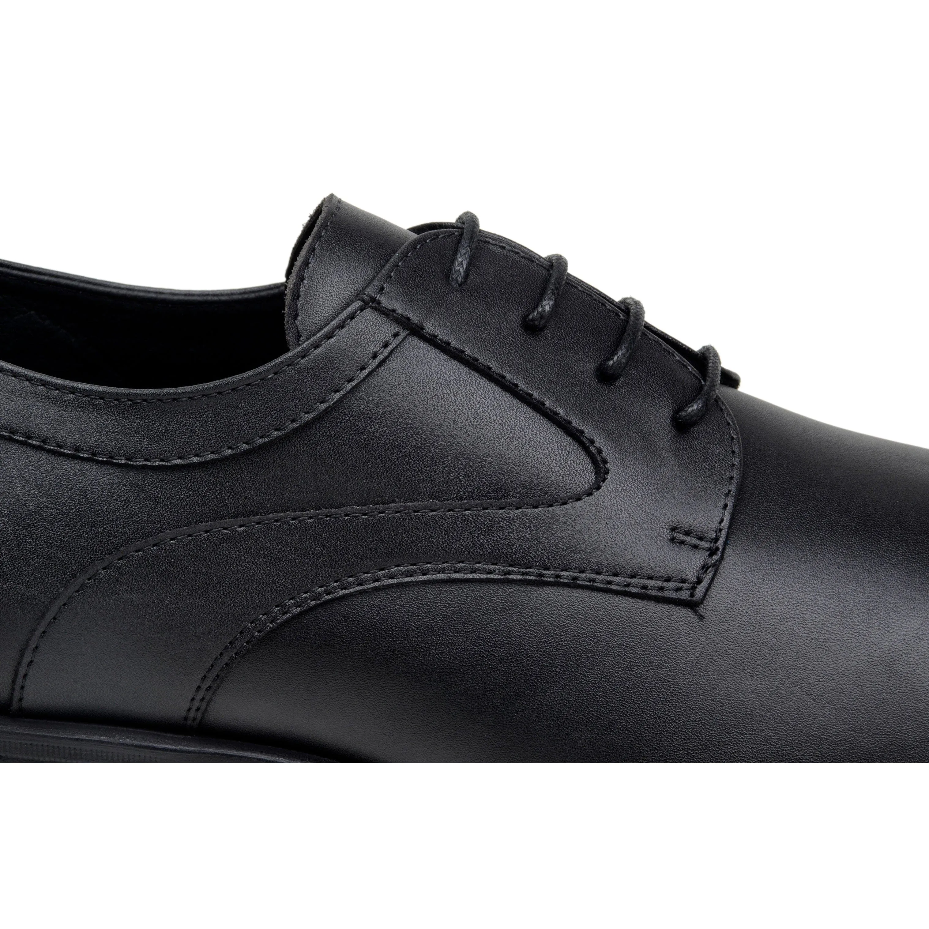 Icon Walk Angel Mood 'Justin' vegan-leather black vegan men's derby by Zette Shoes - black