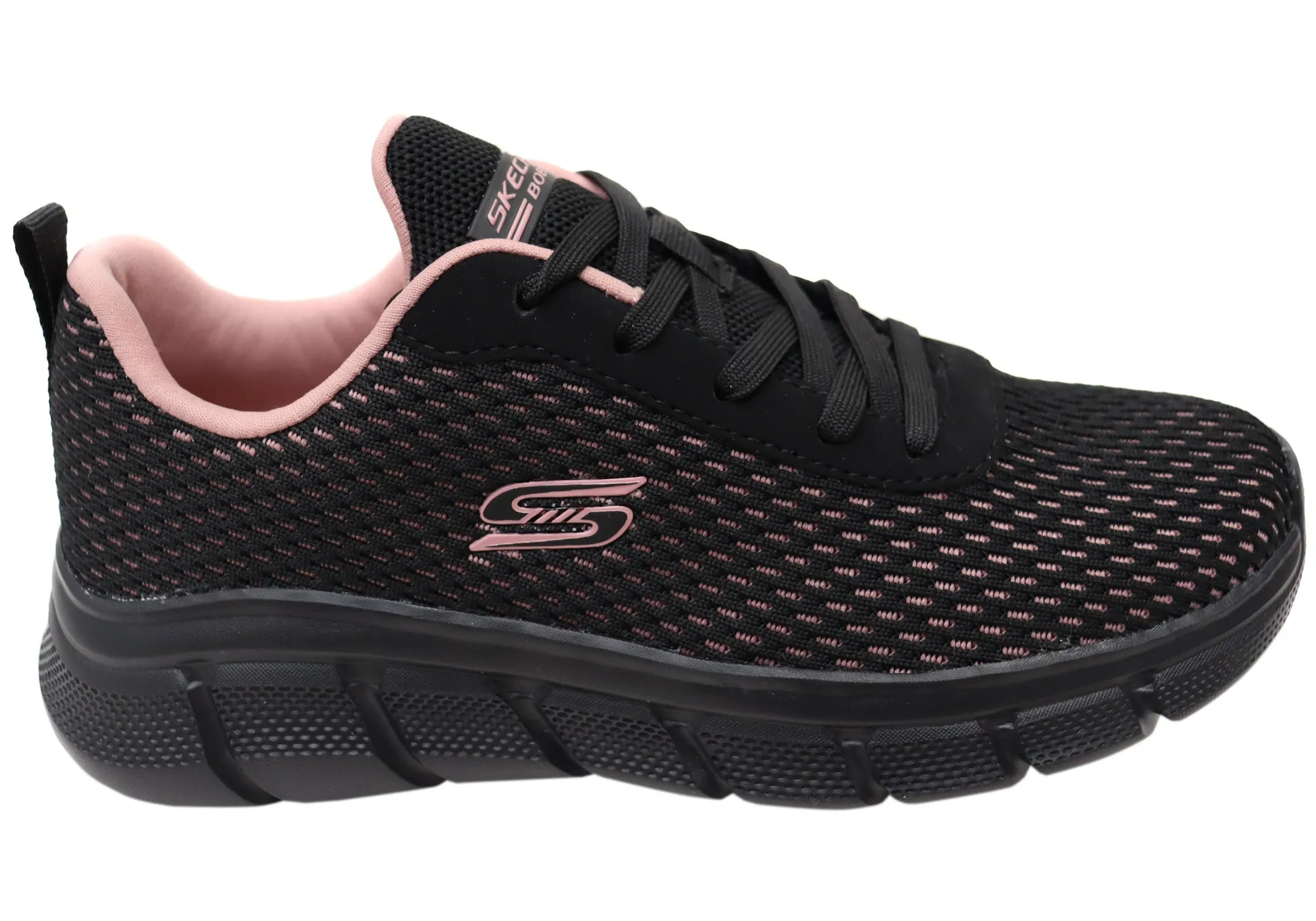 Skechers Womens BOBS Sport B Flex Swift Flair Comfortable Shoes Heat Guard Weekend Casual