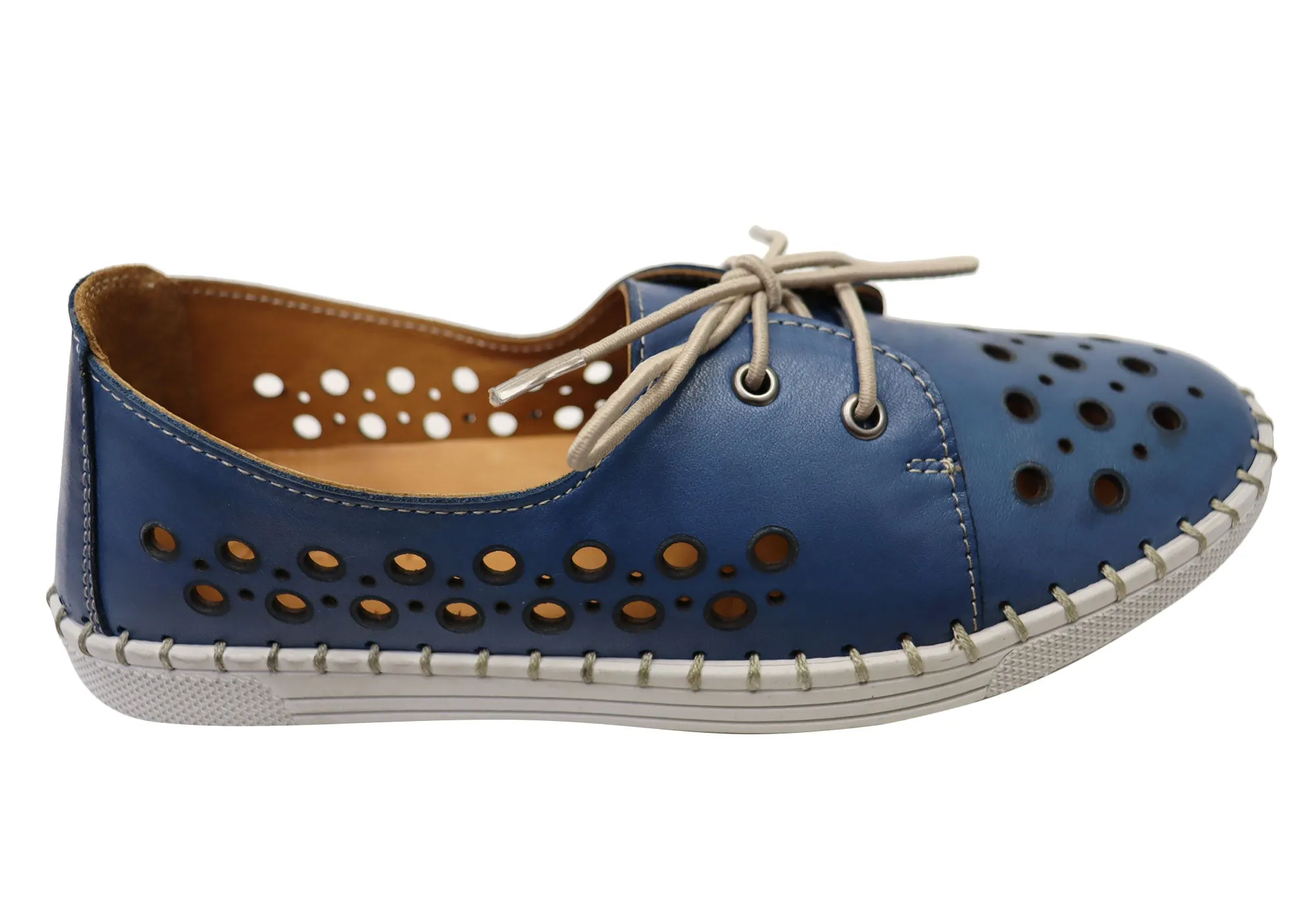 Sweat Resistant Standing Workers Soft Tone Orizonte Gemma Womens European Comfortable Leather Shoes