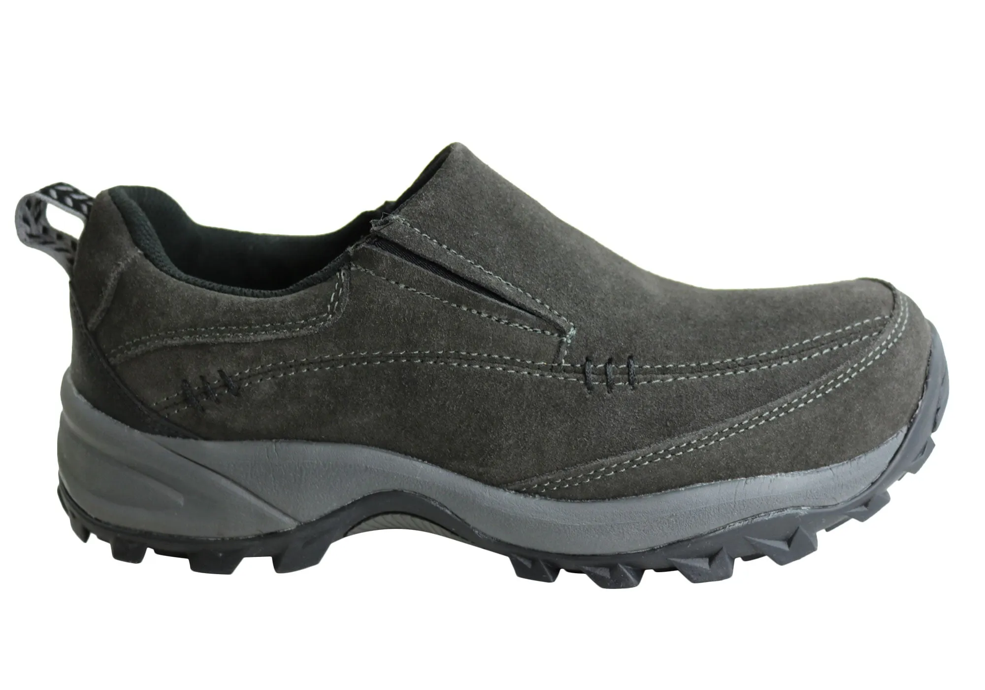 Fast Stride Slatters Panama Mens Suede Casual Slip On Shoes
