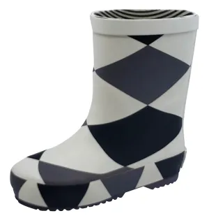 Boxbo Damier Girl's and Boy's Rain Boot High Utility