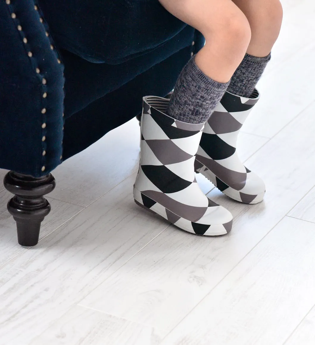 Groom Biker Boxbo Damier Girl's and Boy's Rain Boot