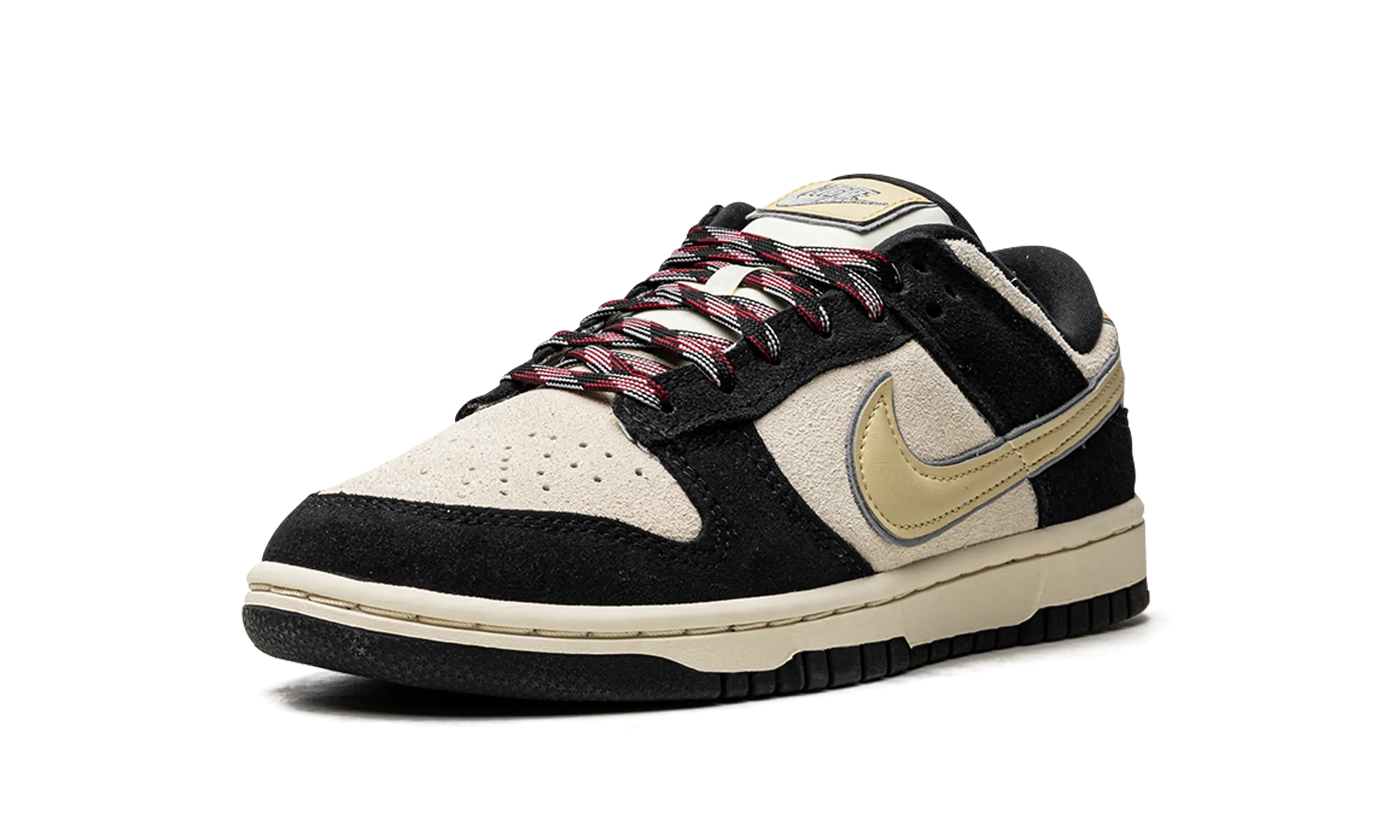 Street Edge Modern Step DUNK LO LX MNS WMNS "Black / Cream Suede"