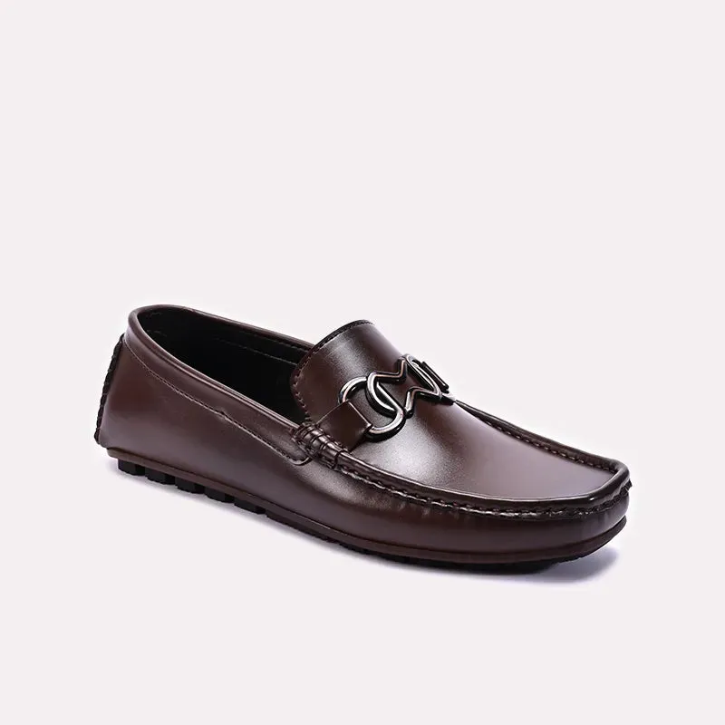 Brown Shiny Loafers 0130889 Snow Step