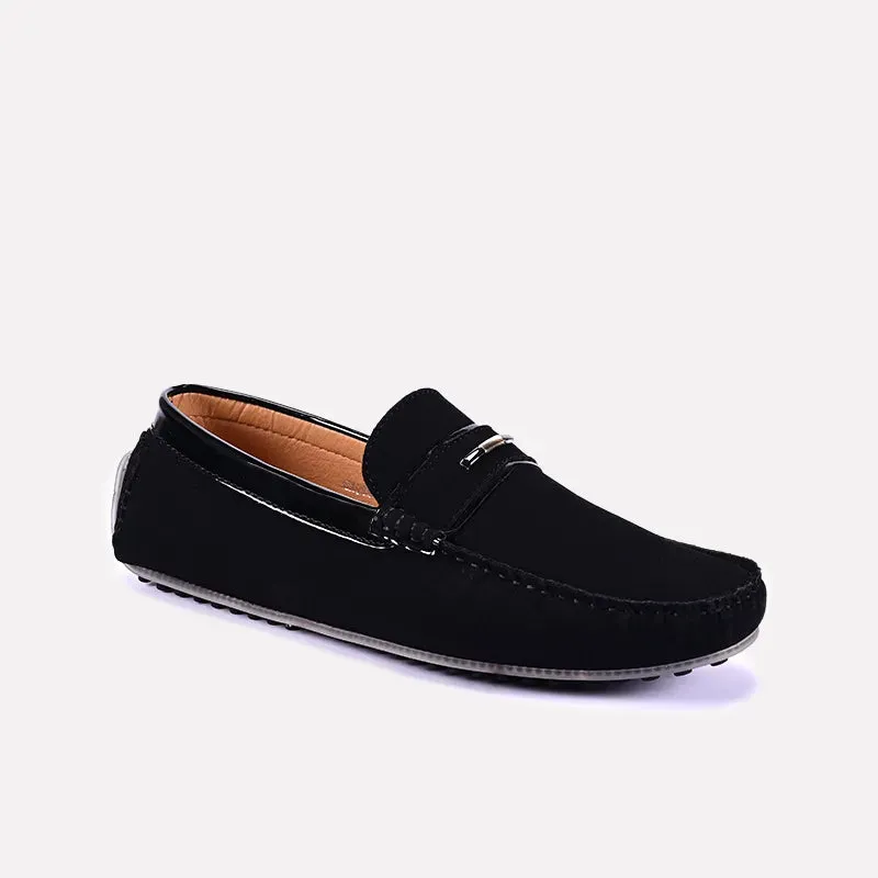 Farm Step Ferguson Black Classic Suede Loafers 0130833