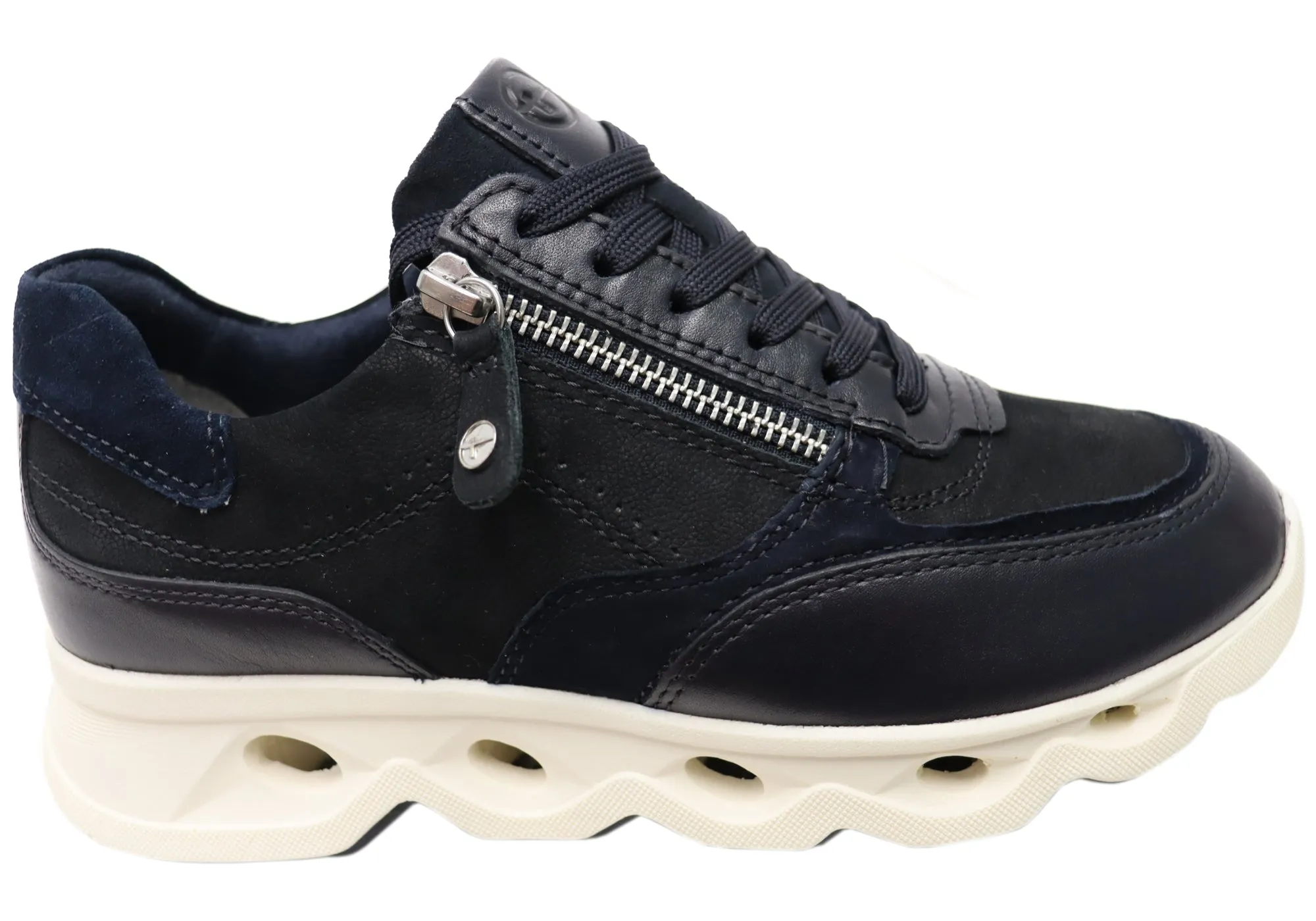Mid Top Padded Comfort Standing Workers Tamaris Bonella Womens Comfortable Leather Lace Up Casual Shoes