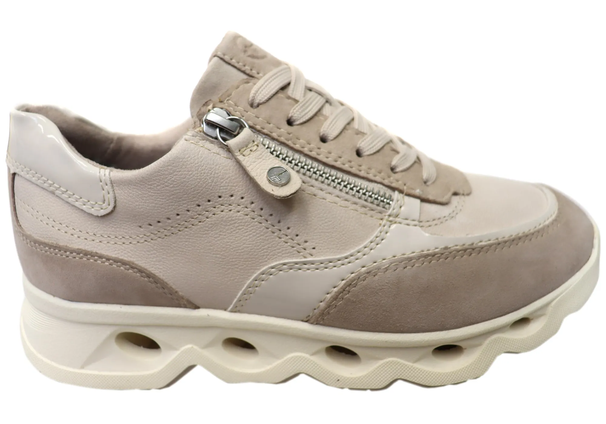 Ventilated Design Tamaris Bonella Womens Comfortable Leather Lace Up Casual Shoes