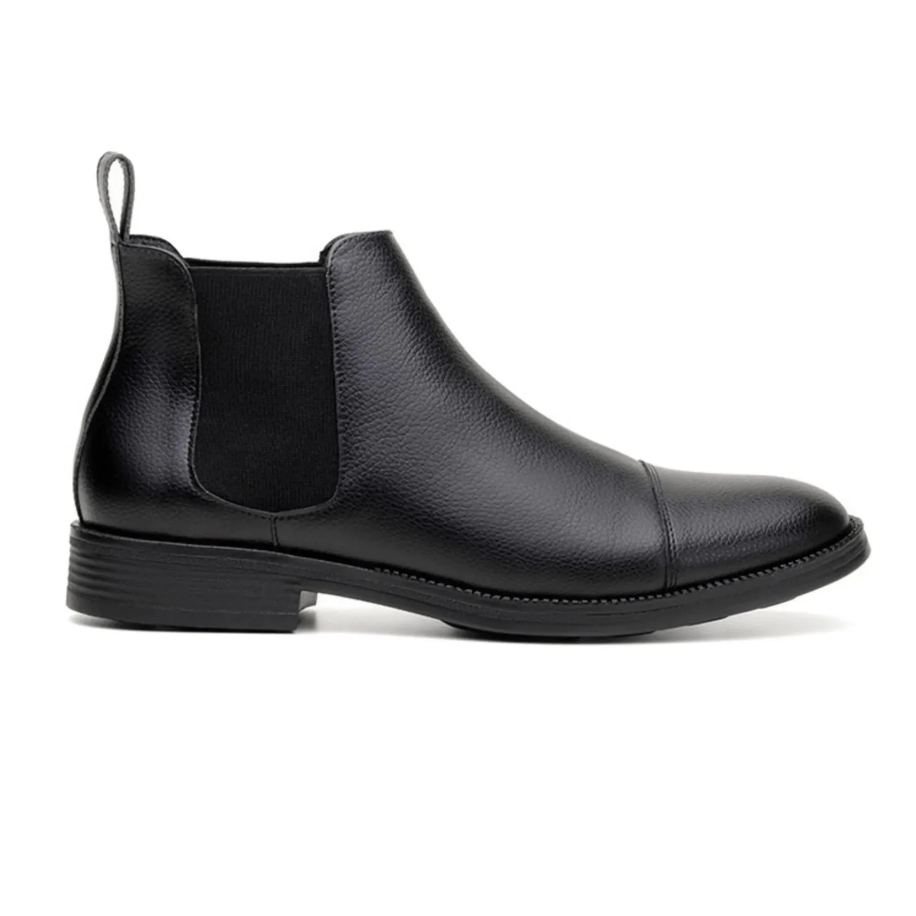 'Terni' classic vegan leather Chelsea boot by Vincente Verde -  black Hot Mood Travel Must