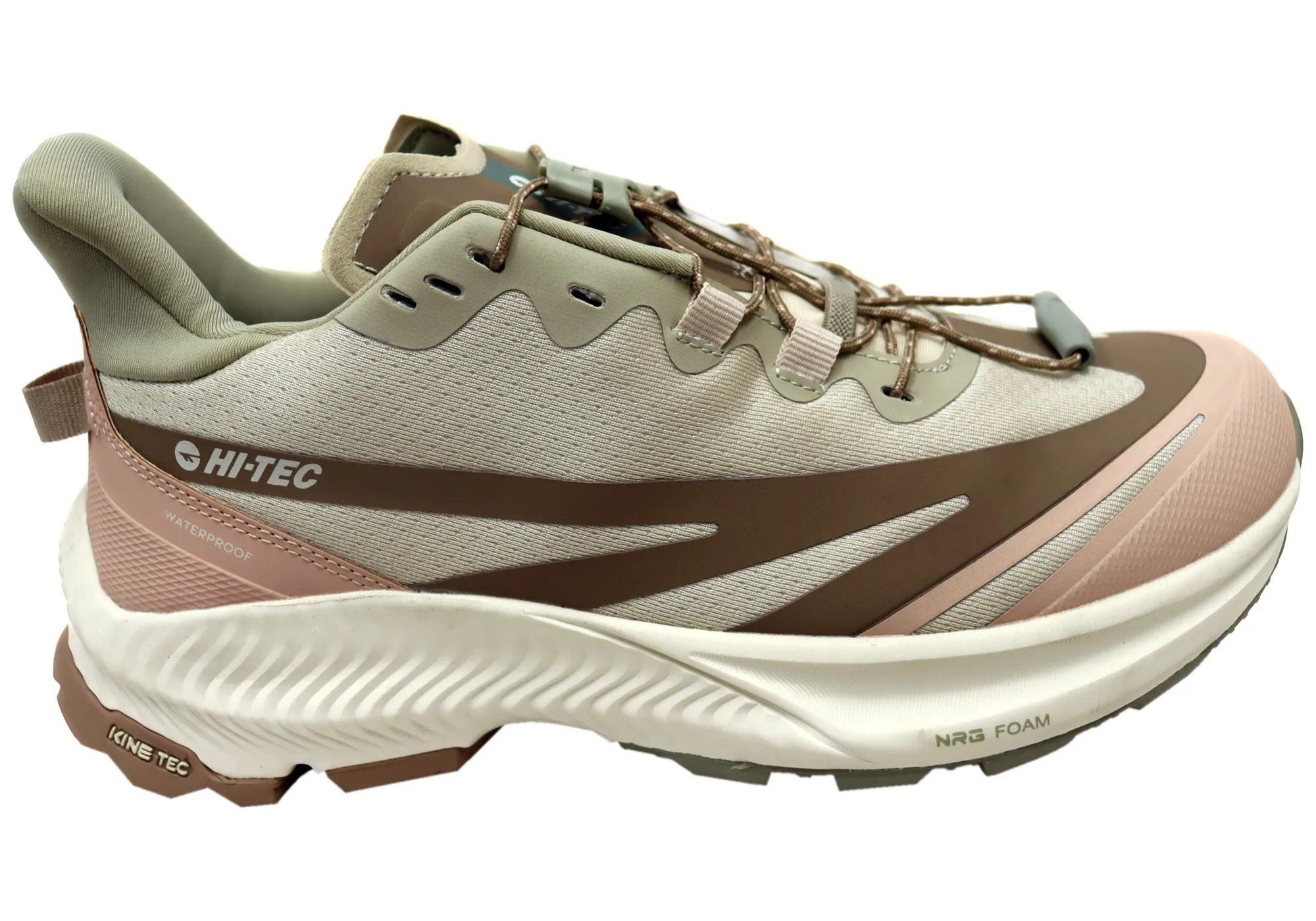 Hi Tec Womens Nomad Low WP Waterproof Comfortable Hiking Shoes Silk Feel
