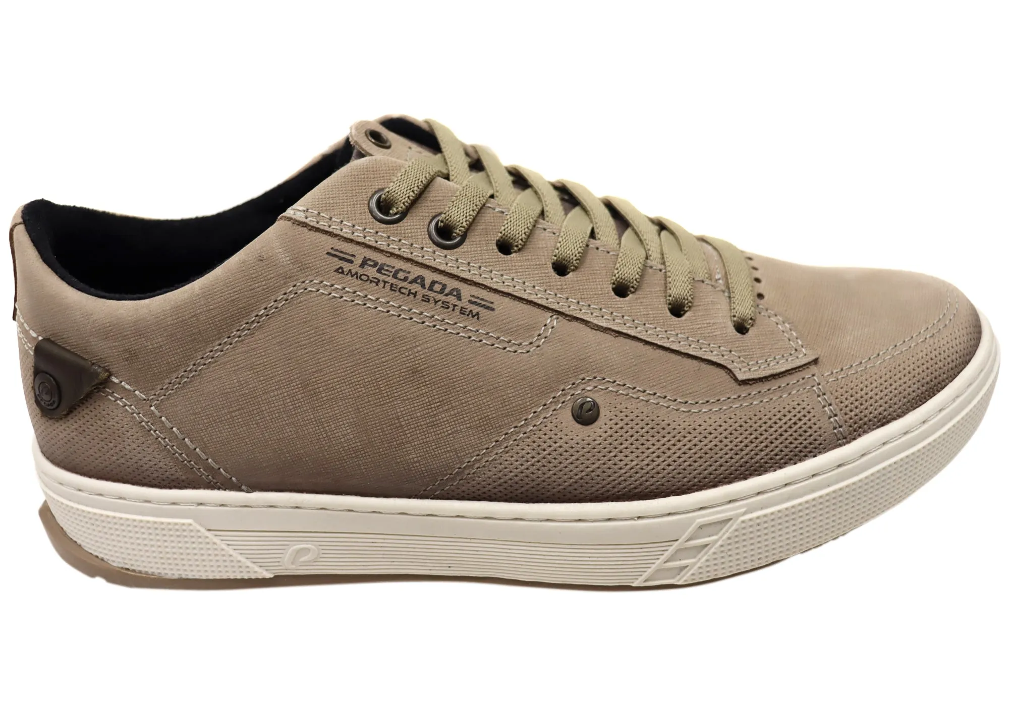 Pegada Niko Mens Comfortable Leather Casual Shoes Made In Brazil Clean Finish