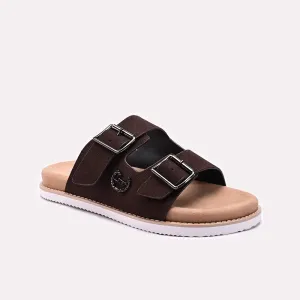 Dark Brown Mens Casual Slippers 0151149 Flexible Style Compact Design