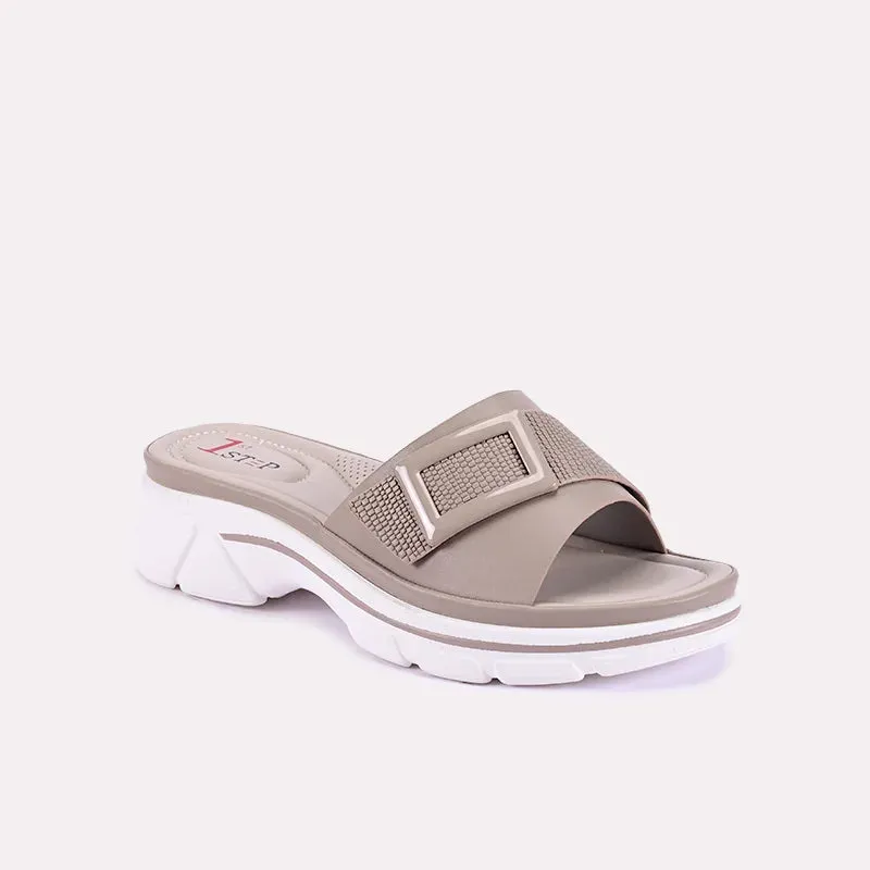 Faye Fawn Casual Slippers 0412615 Streamlined Shape Multi Directional Tread