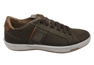 Cloud Comfort Pegada Larkin Mens Leather Slip On Comfort Casual Shoes Made In Brazil