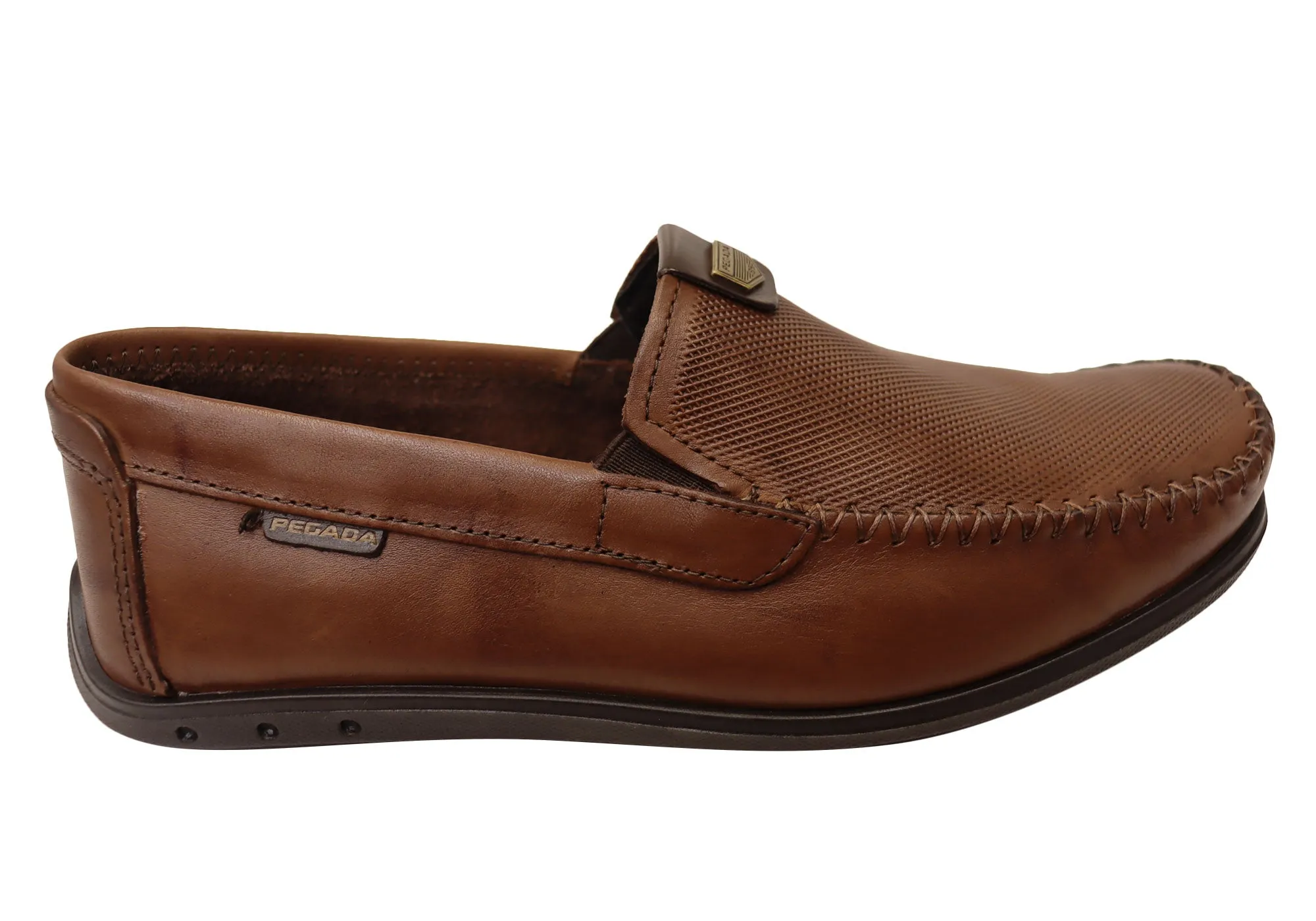casual outing Pegada Oscar Mens Comfortable Leather Loafers Shoes Made In Brazil